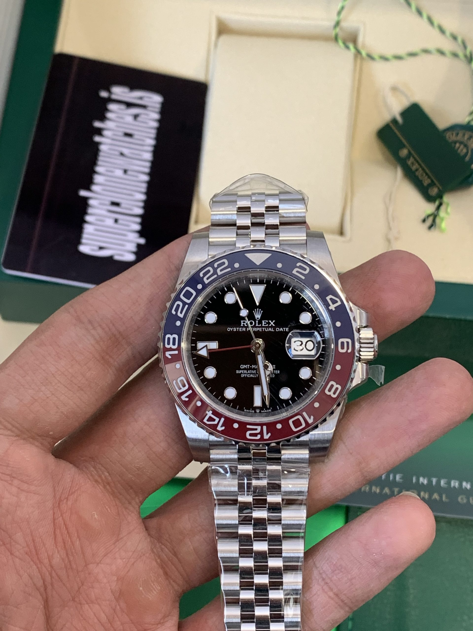 1:1 Rolex GMT II Pepsi Super Clone – Swiss 3285 Movement