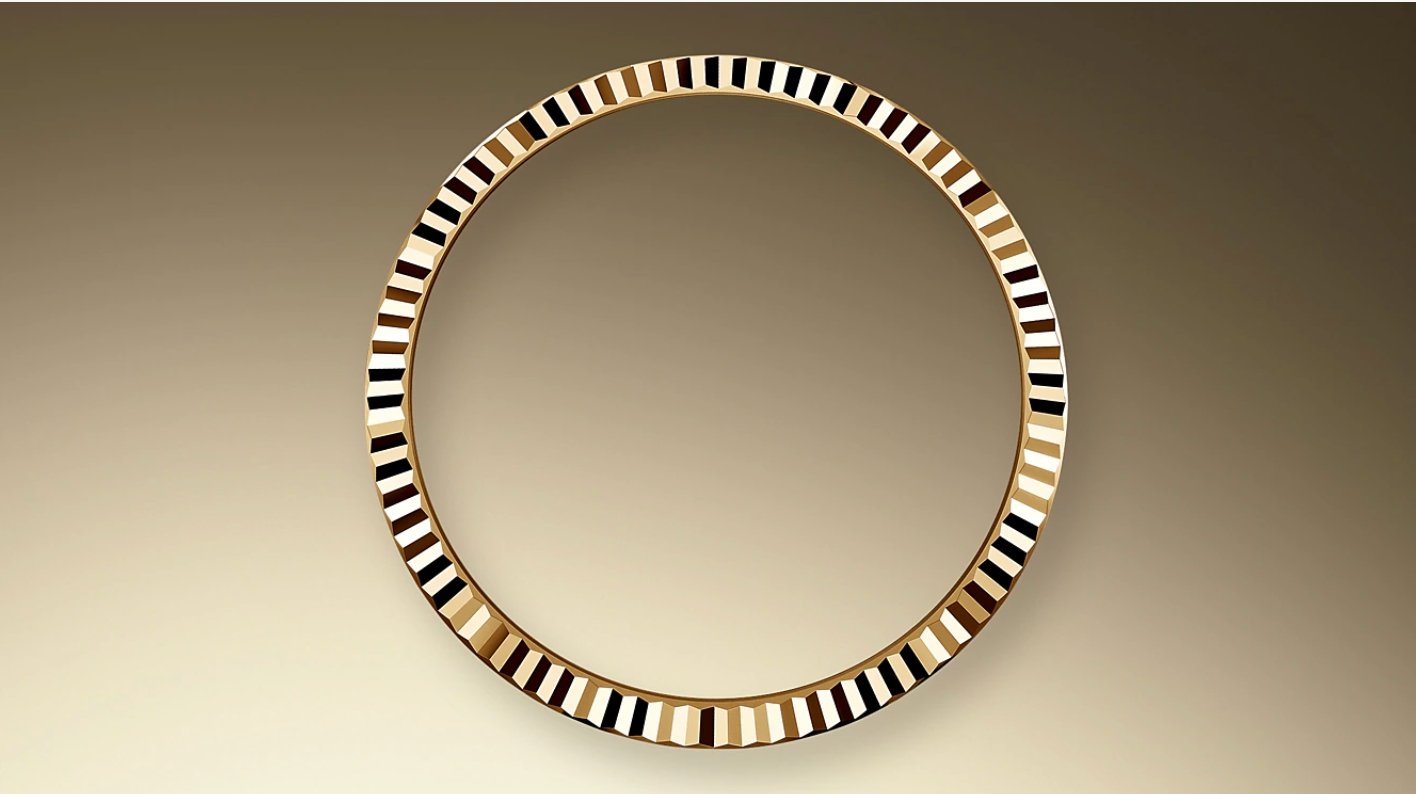 Rolex Yellow Gold Day-Date 36 Watch - Fluted Bezel - Champagne Diamond Dial - Diamond President Bracelet