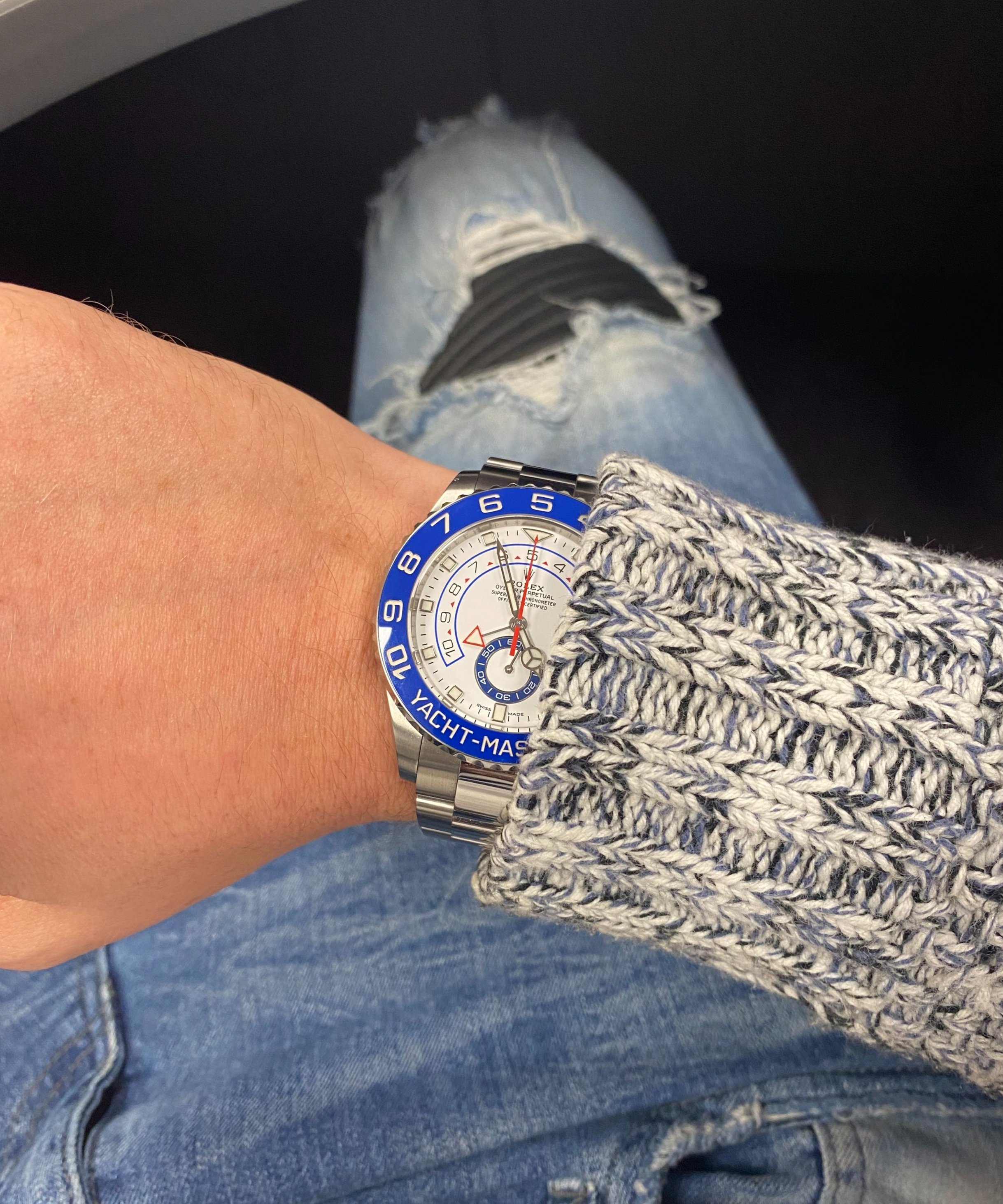 Rolex YACHT-MASTER II--(stainless steel strap) m116680-0002