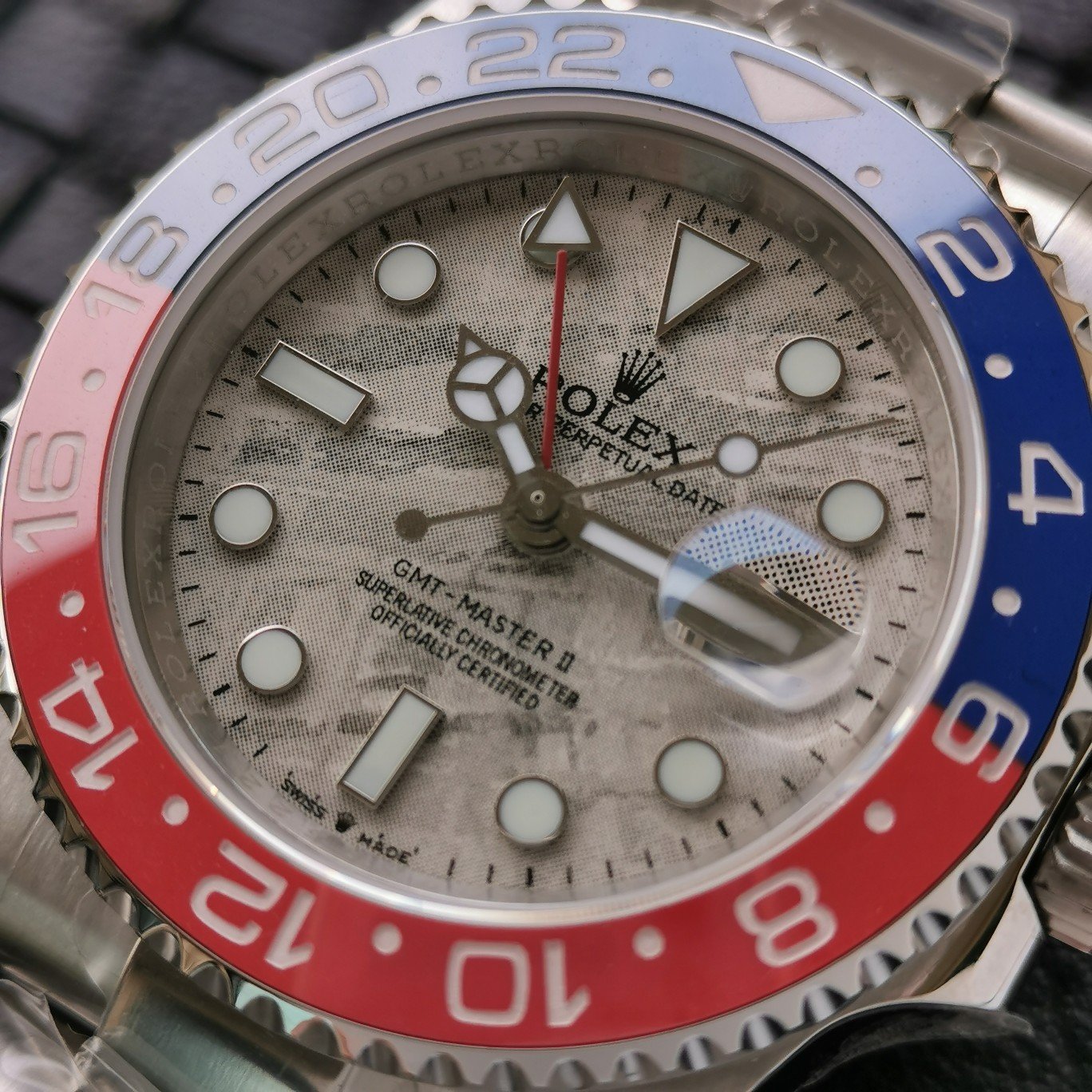 ROLEX GMT MASTER 2 METEORITE REF126719BLRO SUPER CLONE
