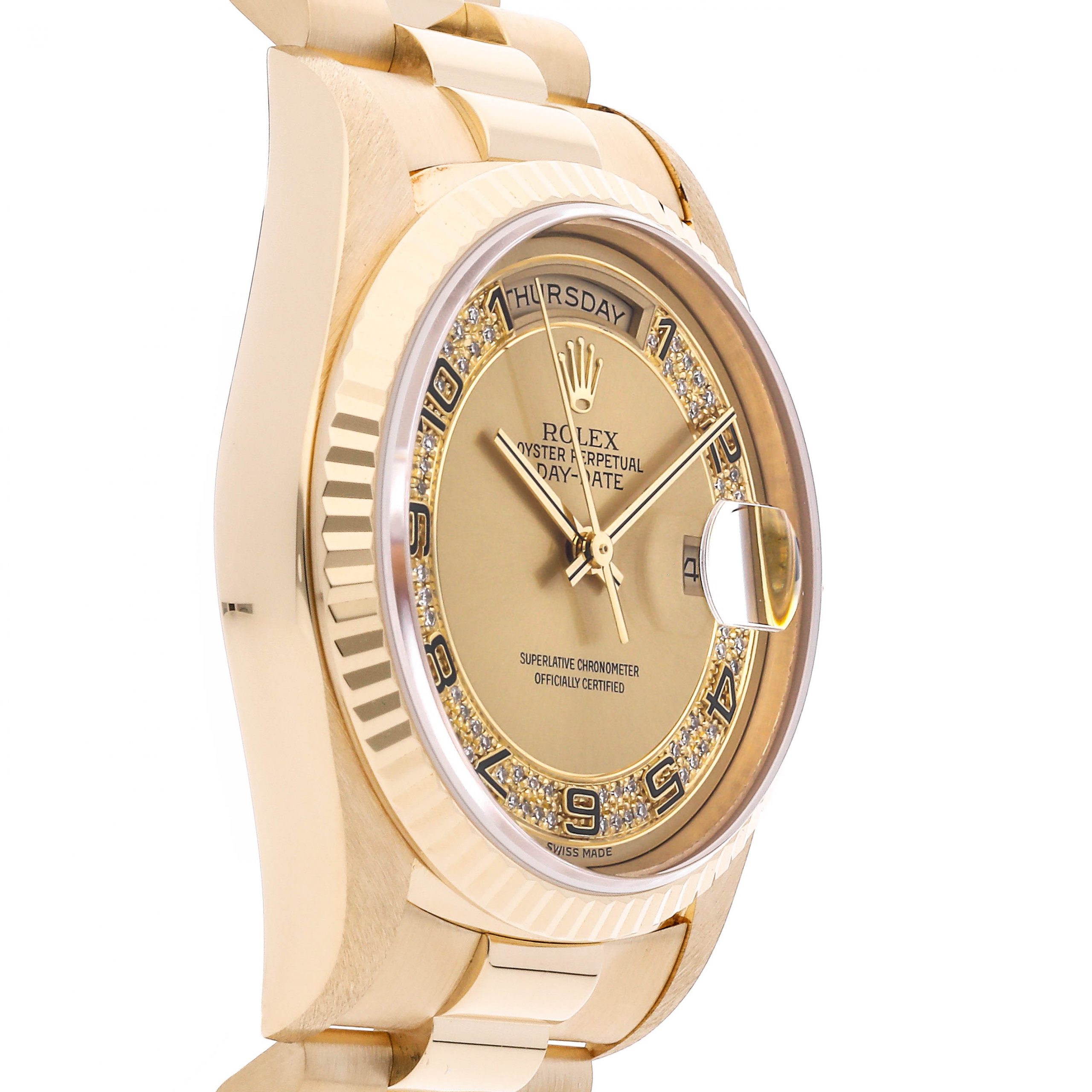 Rolex Super Clone Watch : Day-Date 18238 CHP MYR DIA AR PRS