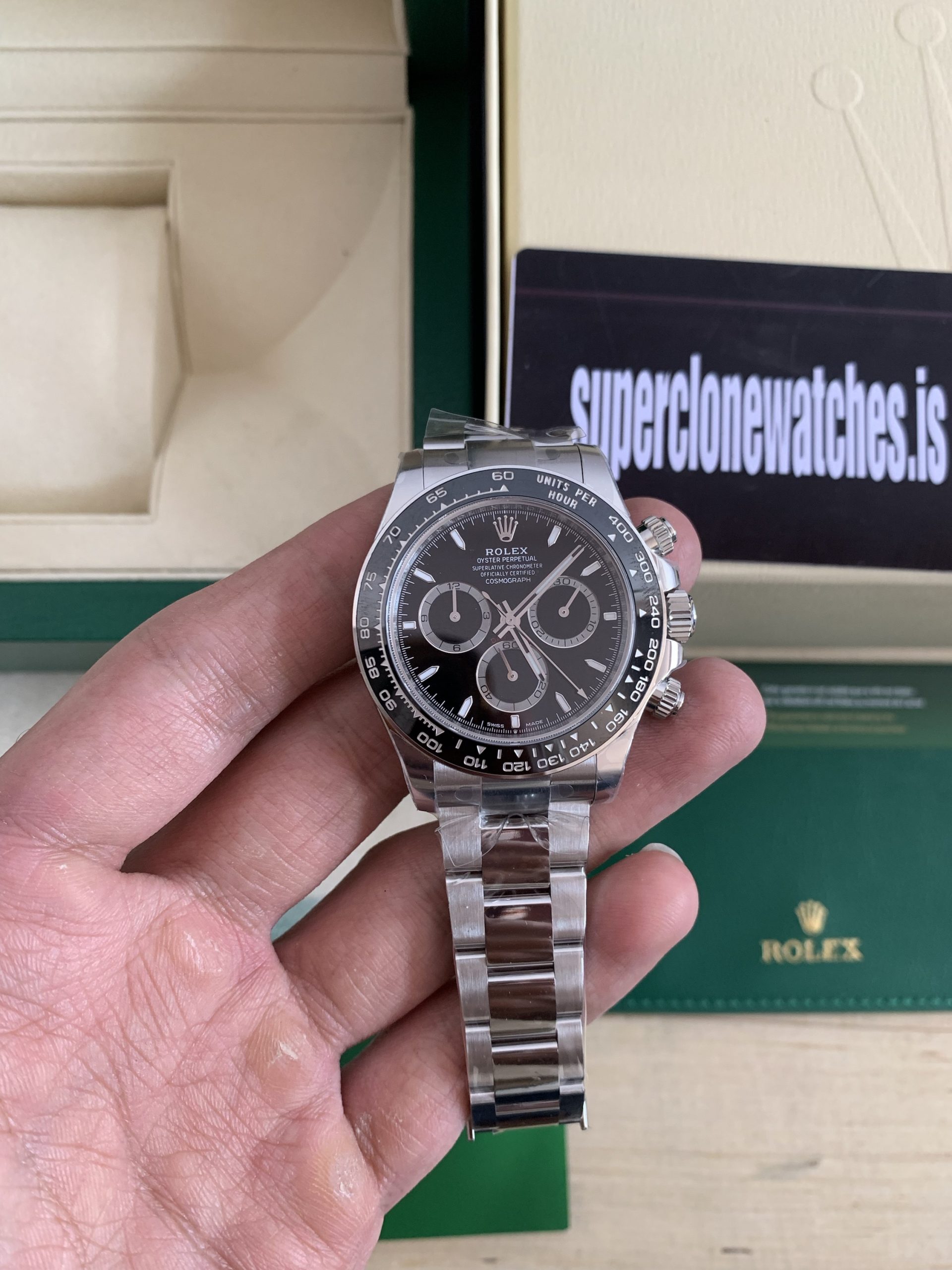 Rolex Daytona 126500 Black Dial Super Clone 4131 Movement Latest