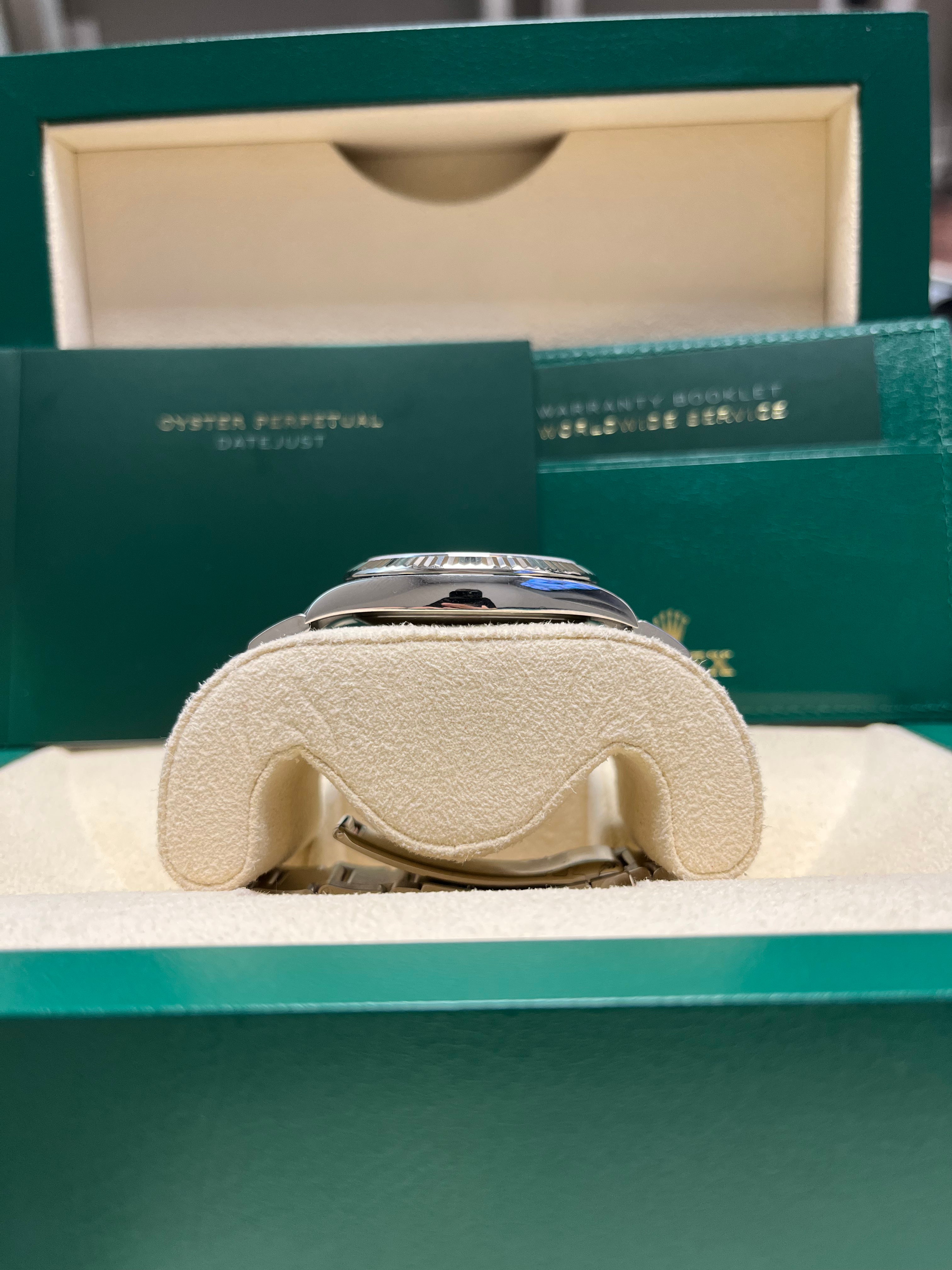 Rolex Datejust 41/ Two-Tone 18k White Gold & Steel/ Mother of Pearl Diamond Dial/ Oyster Bracelet (Ref# 126334)