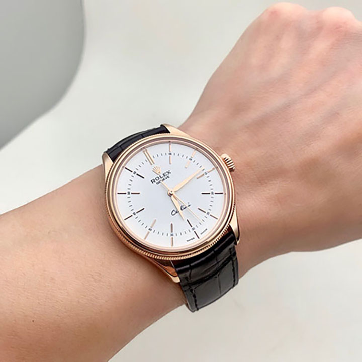 Rolex Cellini 39 mm 18 ct Everose gold polished finish m50505-0020