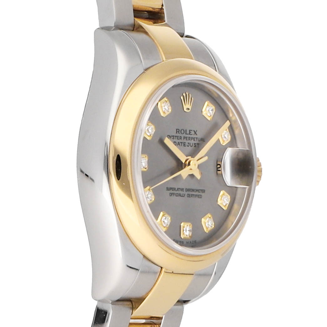 Rolex Super Clone Watch : Datejust 179163 STL DIA OYS