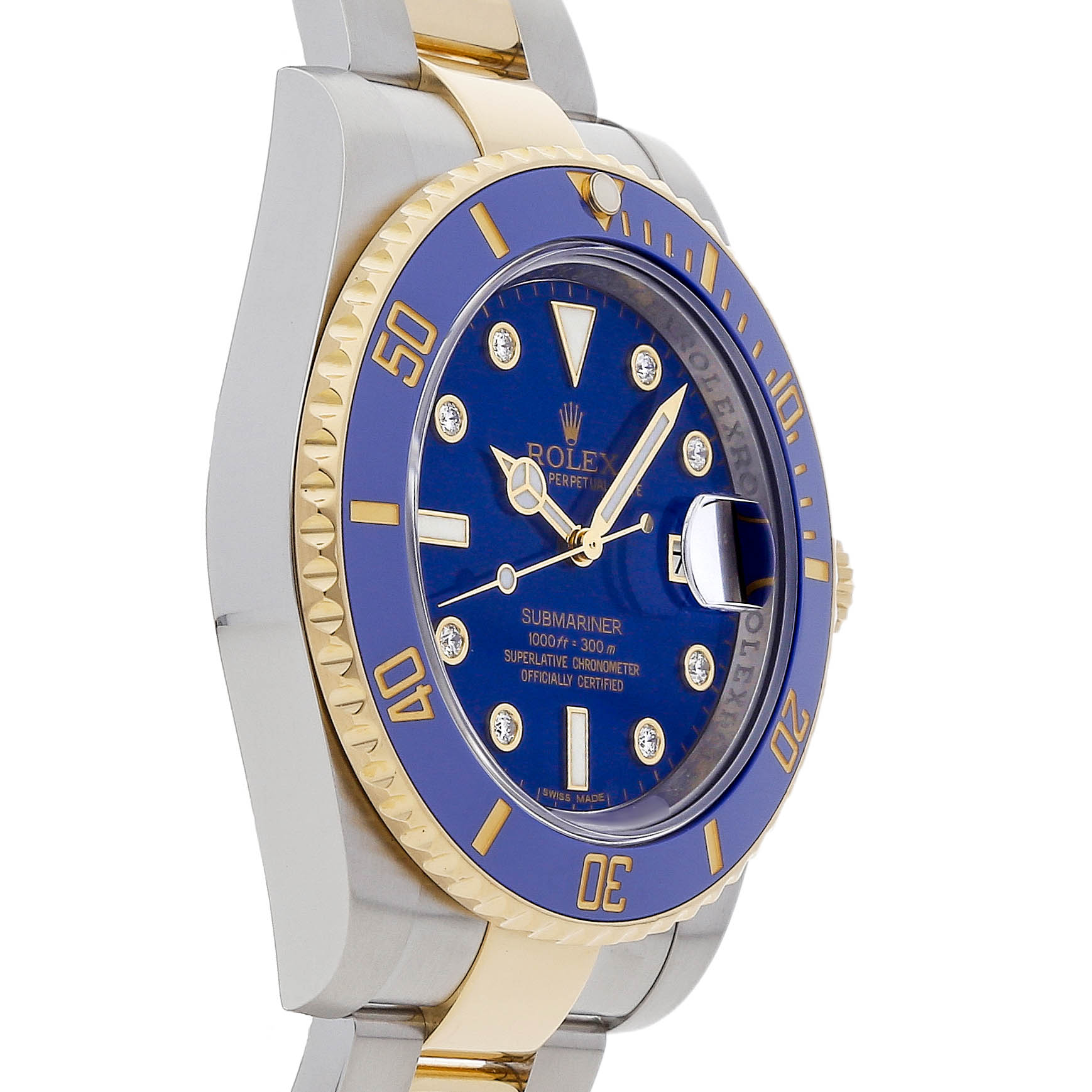 Rolex Super Clone Watch : Submariner Date 116613LB BLU DIA OYS