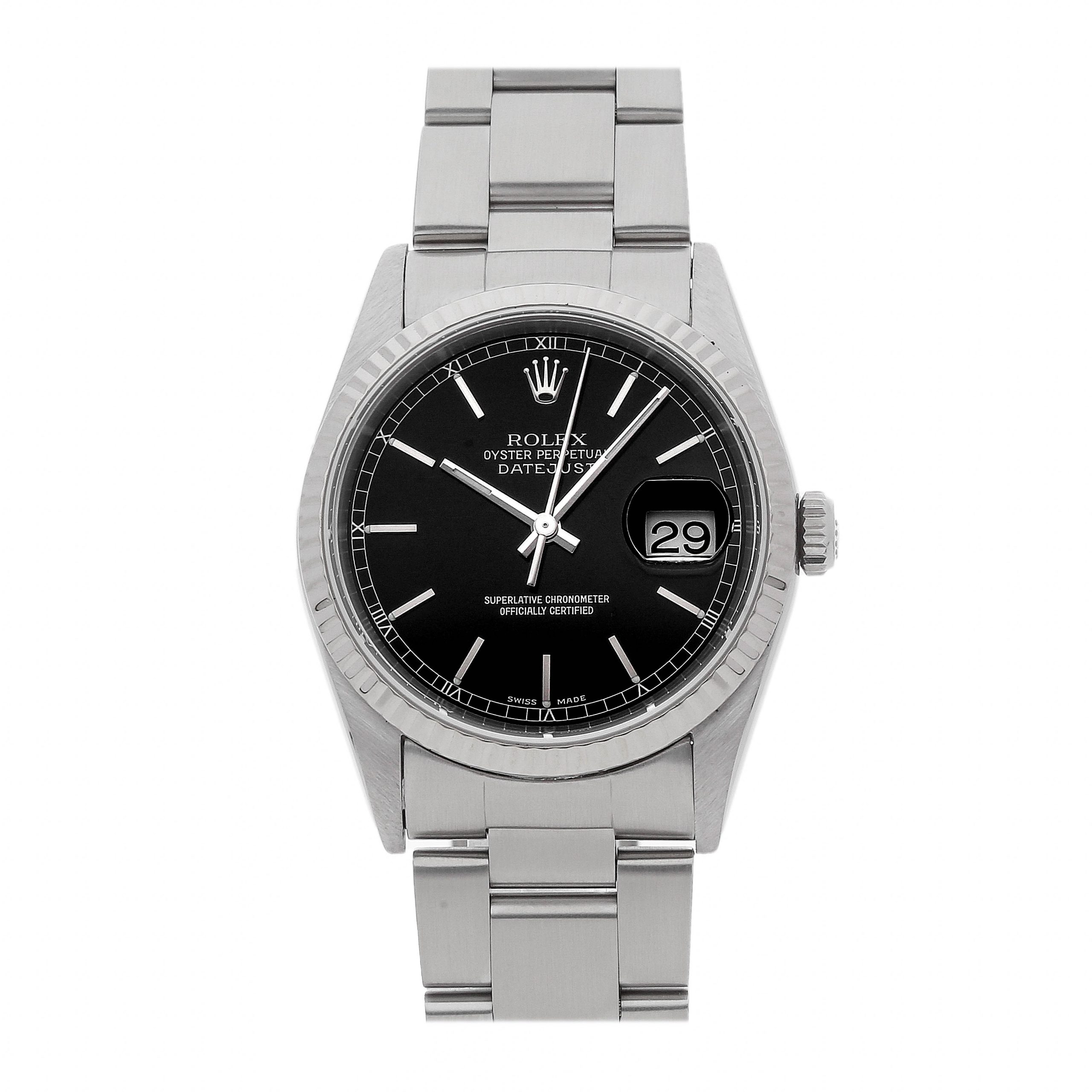 Rolex Super Clone Watch : Datejust 16234 BLK IX OYS