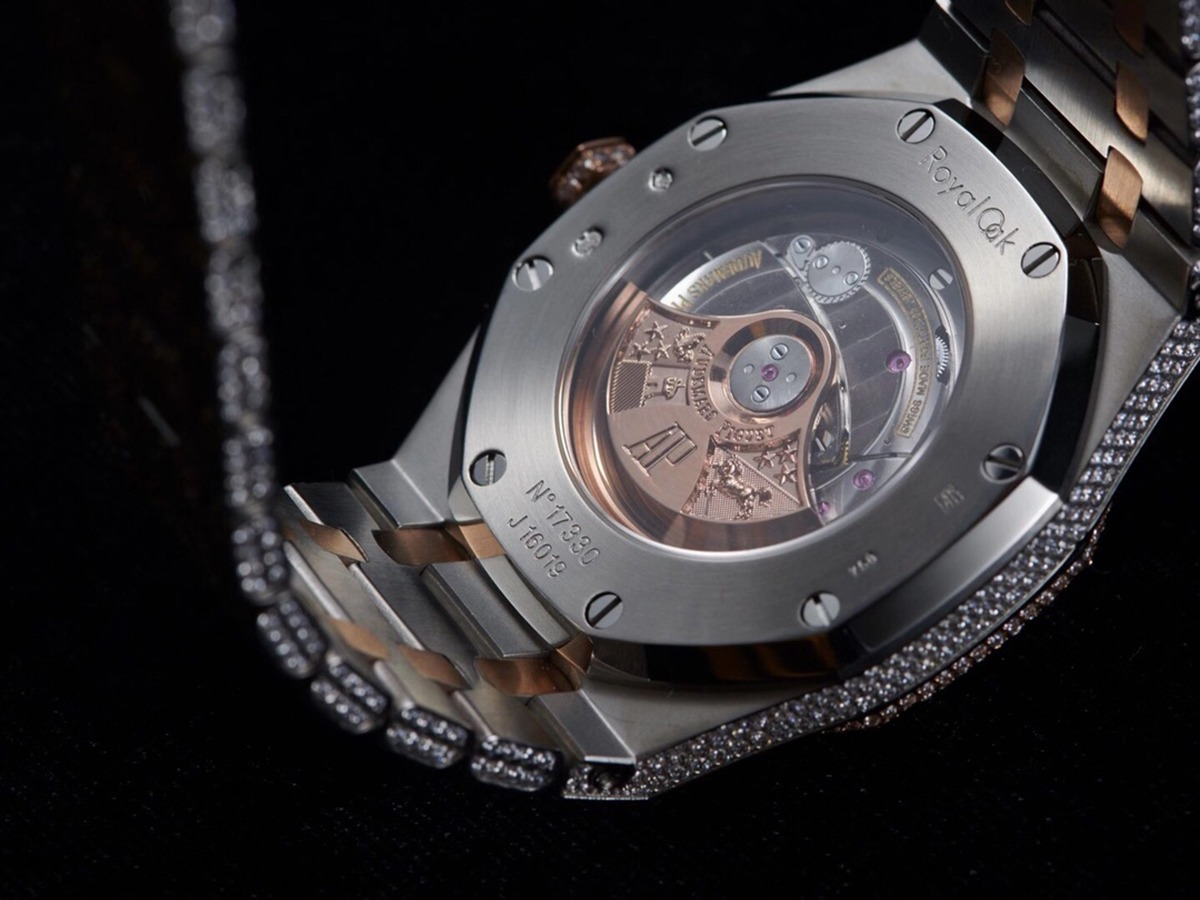 Audemars Piguet Royal Oak Selfwinding 41 mm, Steel/Rose Gold, Gem Set Ref. 15400SR.OO.1220SR.01