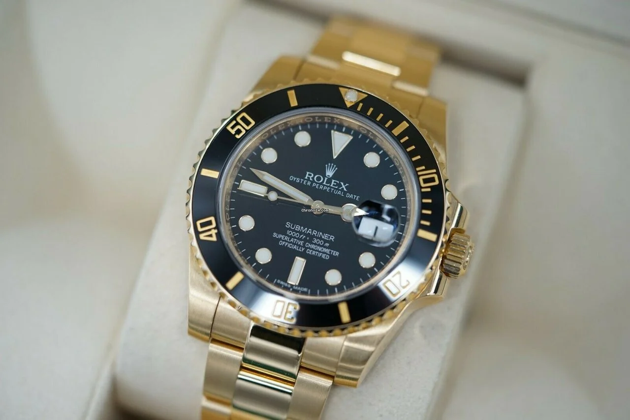 Rolex Submariner 116618LN-97208 black dial watch