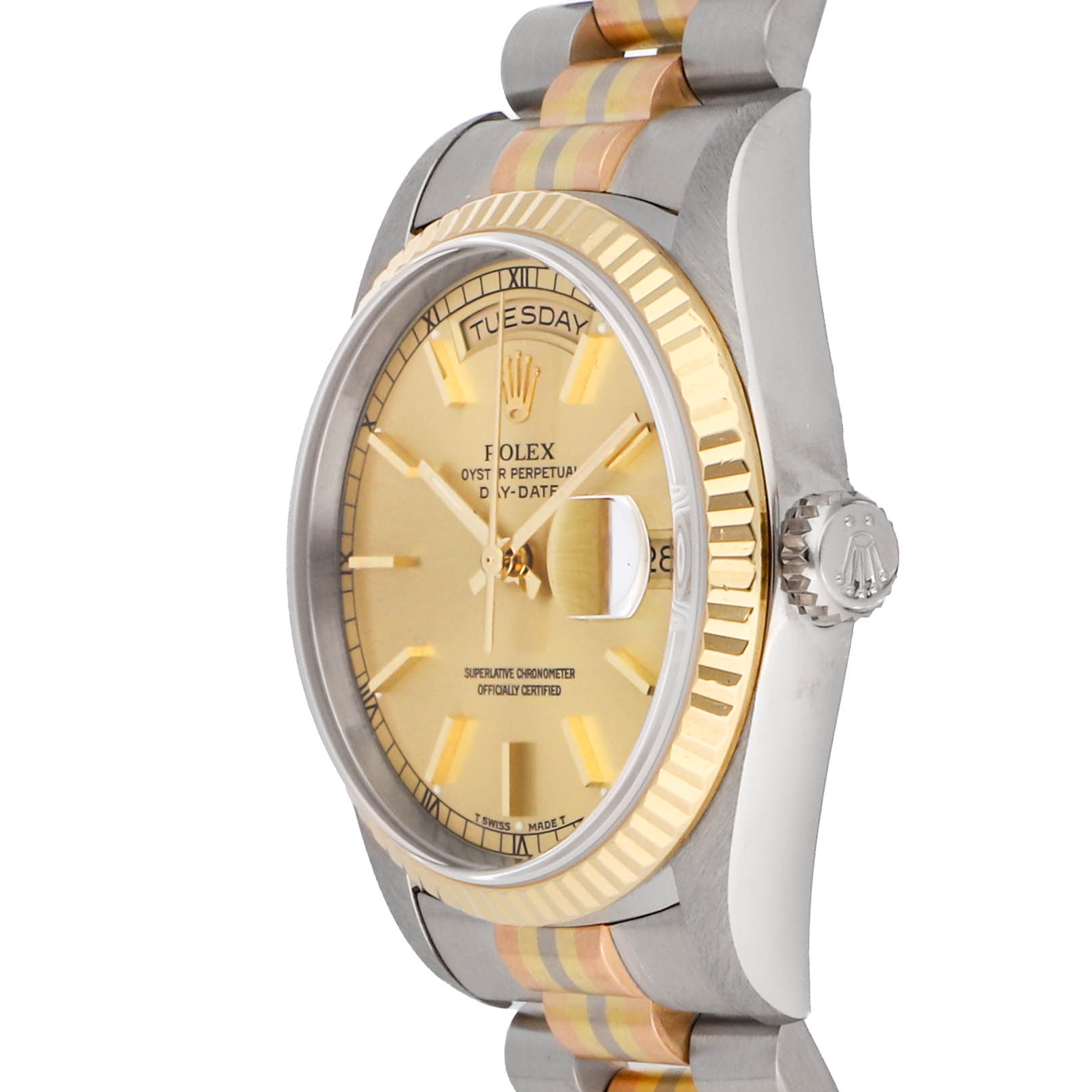 Rolex Super Clone Watch : Day-Date Tridor 18239BIC CHP IX TRI