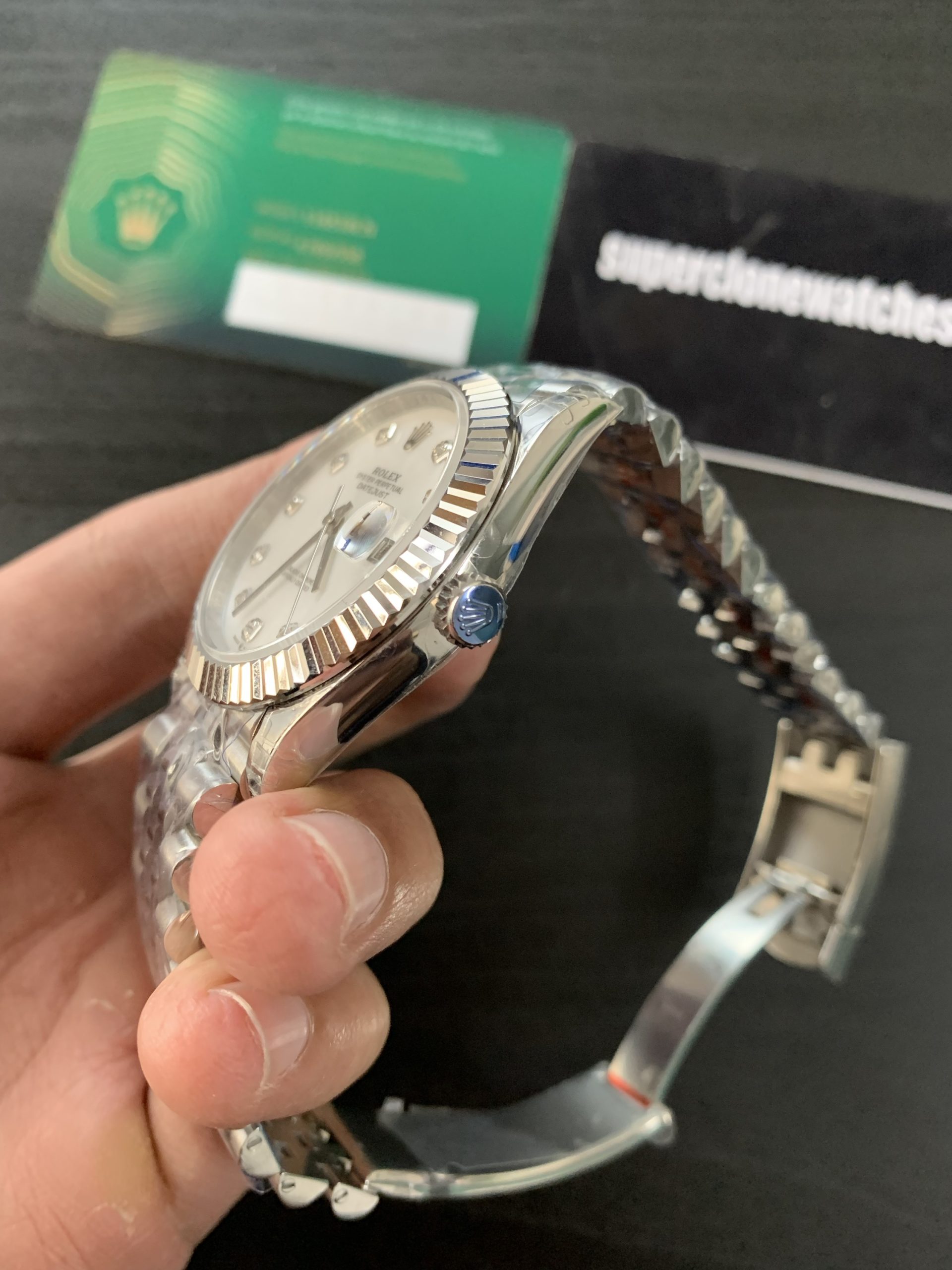 Rolex Datejust 41 Mother Of Pearl Dial Super Replica with Swiss 3235 Clone Movement