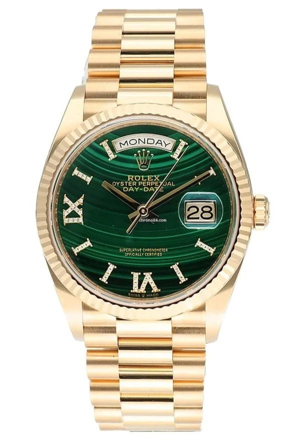 Rolex Day-Date 36 Super Rare Malachite Dial (Ref #128238)