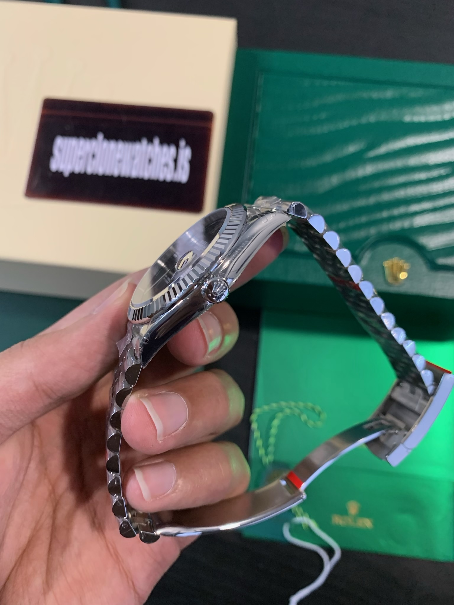 Super Clone Rolex Datejust Wimbledon 41 126334 Oystersteel Swiss 3235 Movement