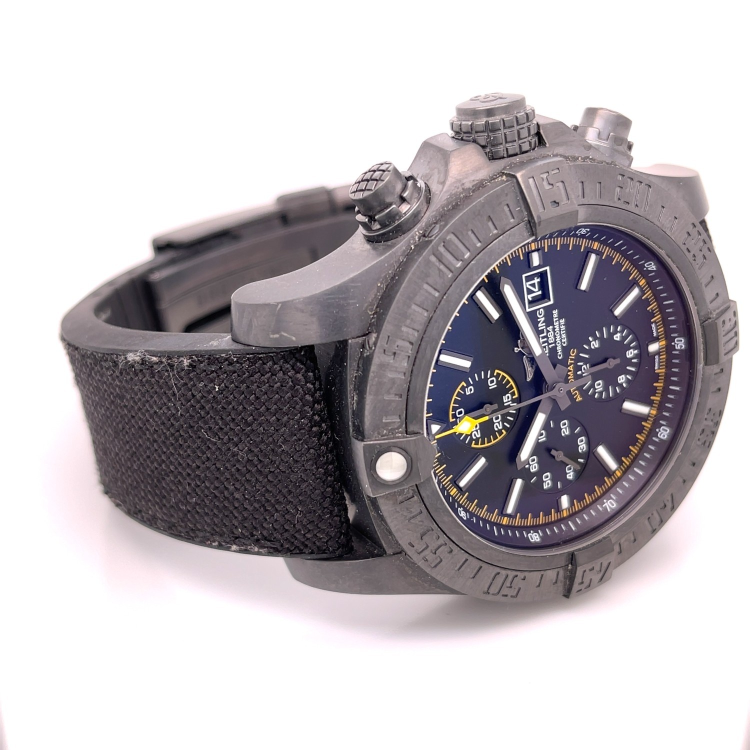 Breitling Super Avenger II Black Steel M133711A/BF30 Replica