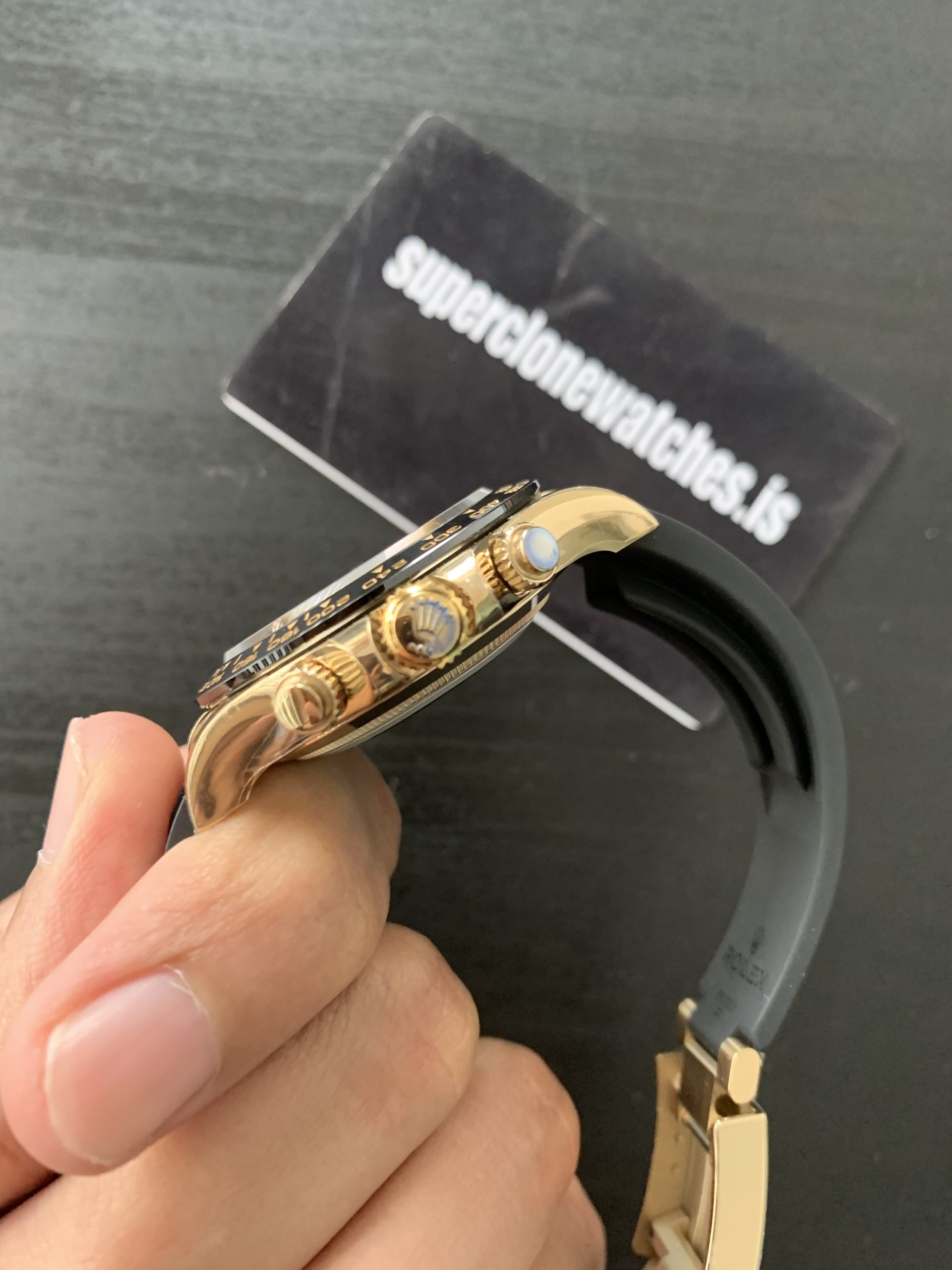 Paul Newman Rolex Daytona Ref.116518 Yellow Gold Oysterflex Replica