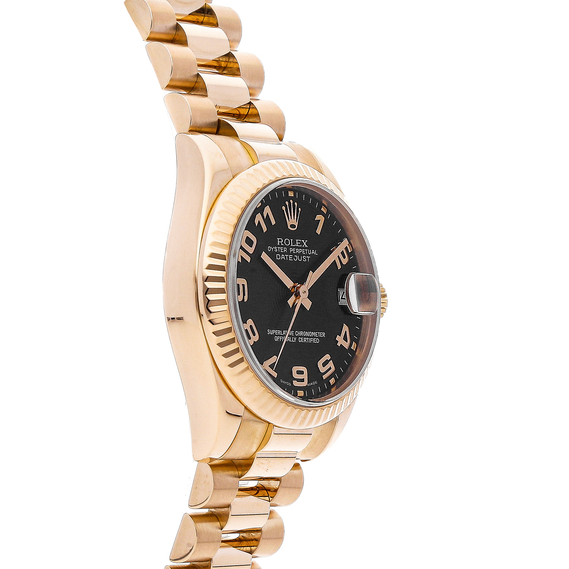 Rolex Super Clone Watch : Datejust 178275 BLK CON AR PRS