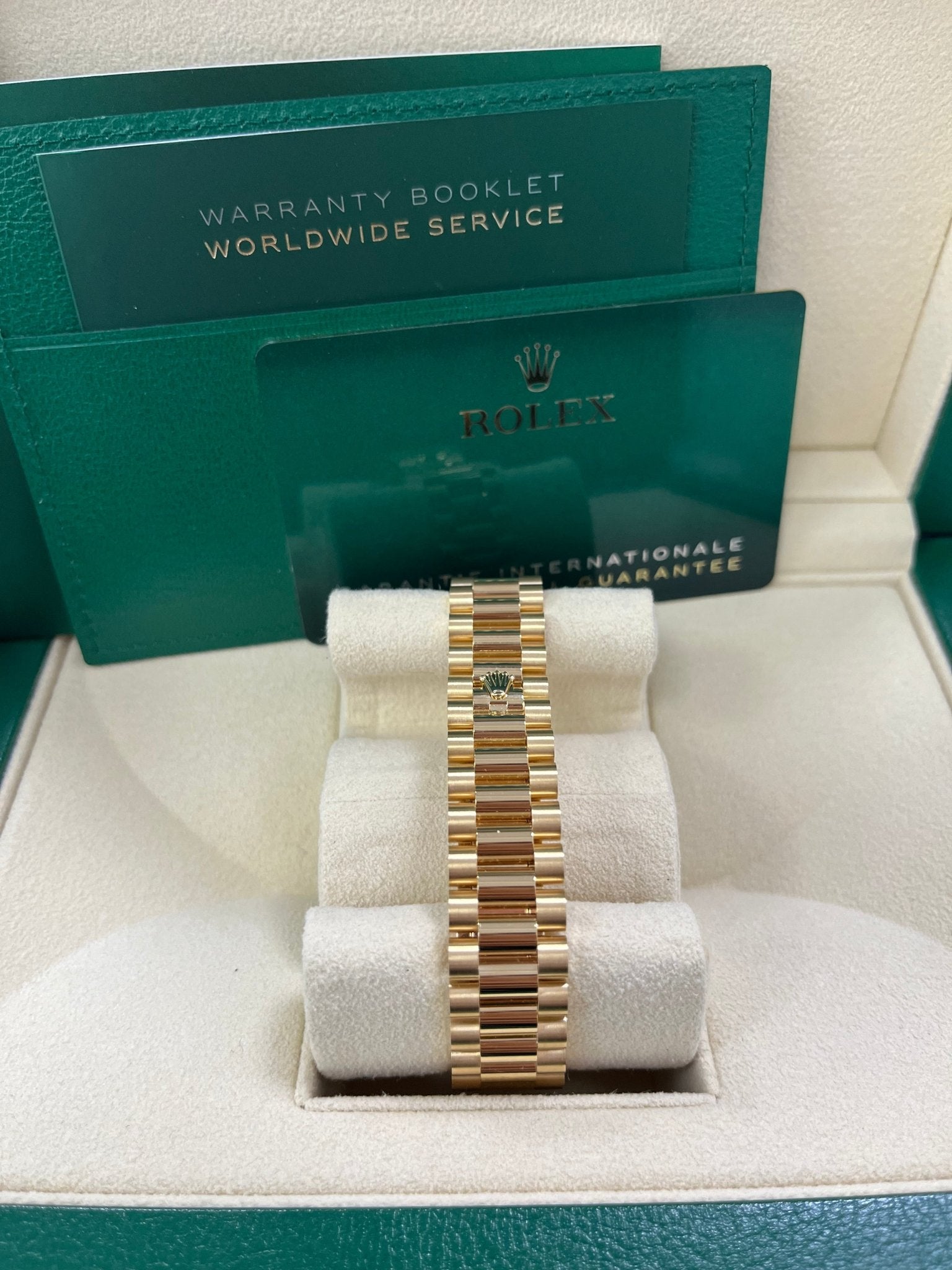 Rolex Datejust 31mm Yellow Gold 278278 White Roman Dial Ladies President Bracelet