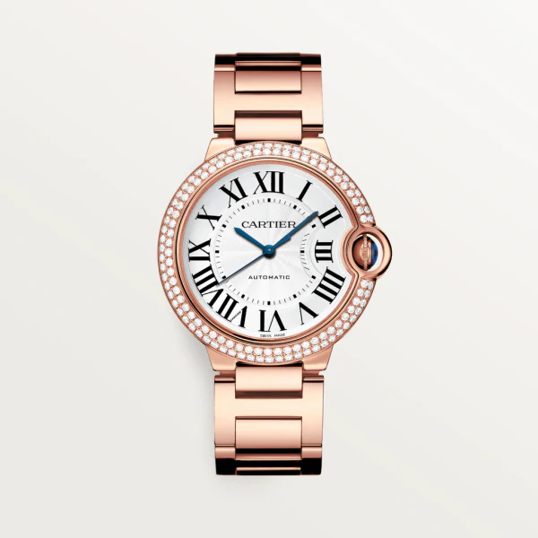 CARTIER BALLON BLEU Diamond Rose Gold 36mm WJBB0067