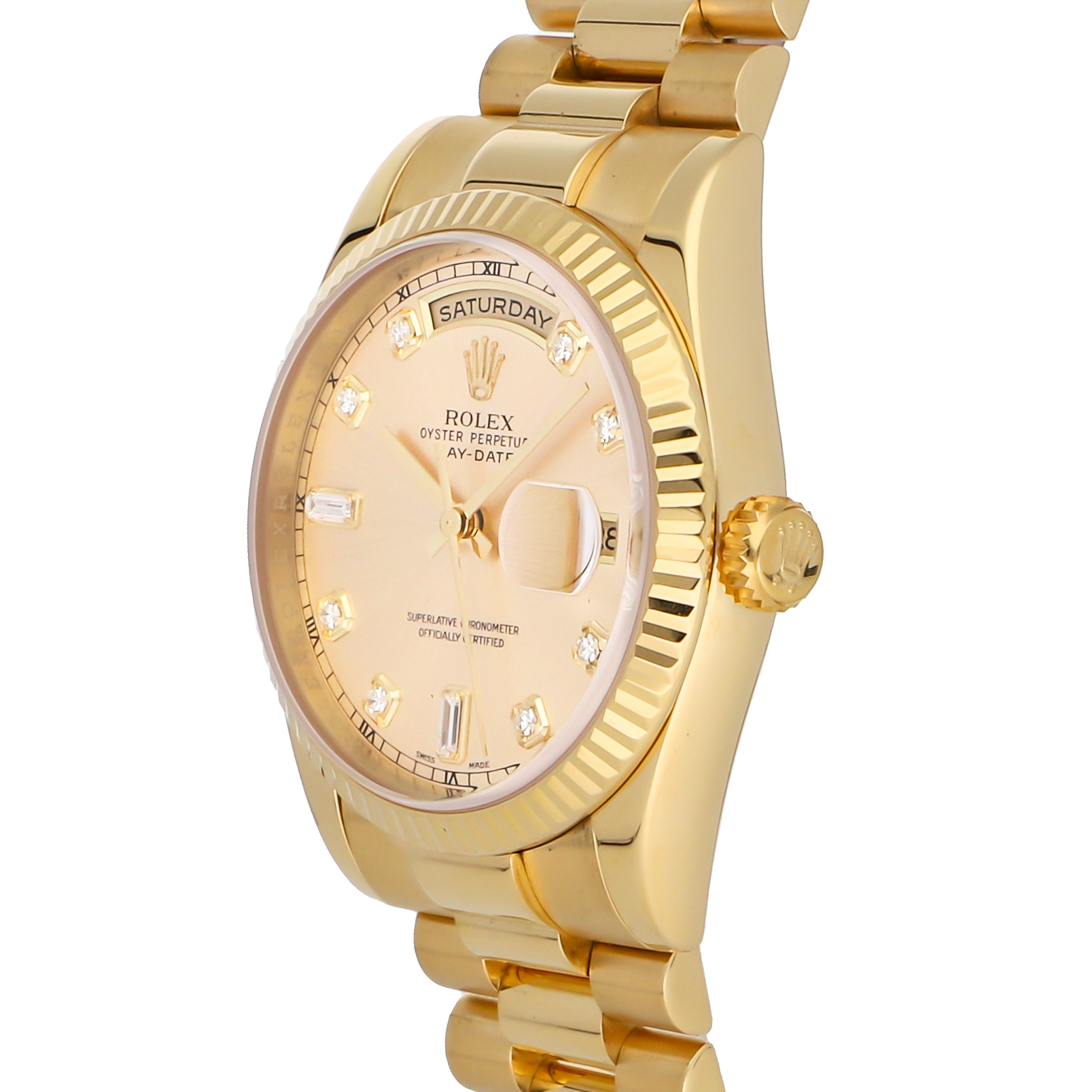 Rolex Super Clone Watch : Day-Date 118238 MET CHP DIA PRS