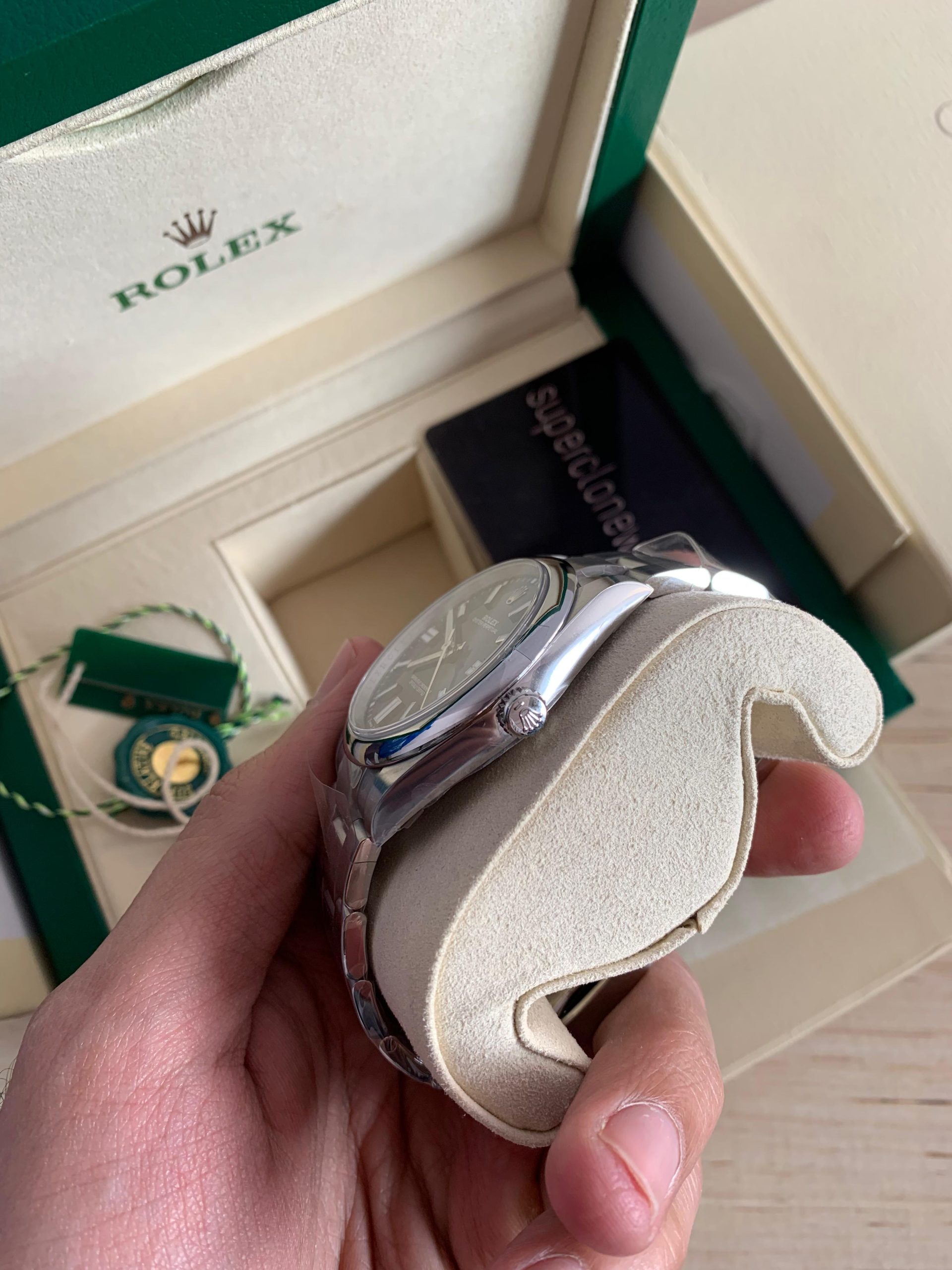 Rolex Oyster Perpetual 41 Blue Dial Super Copy 3230 Movement