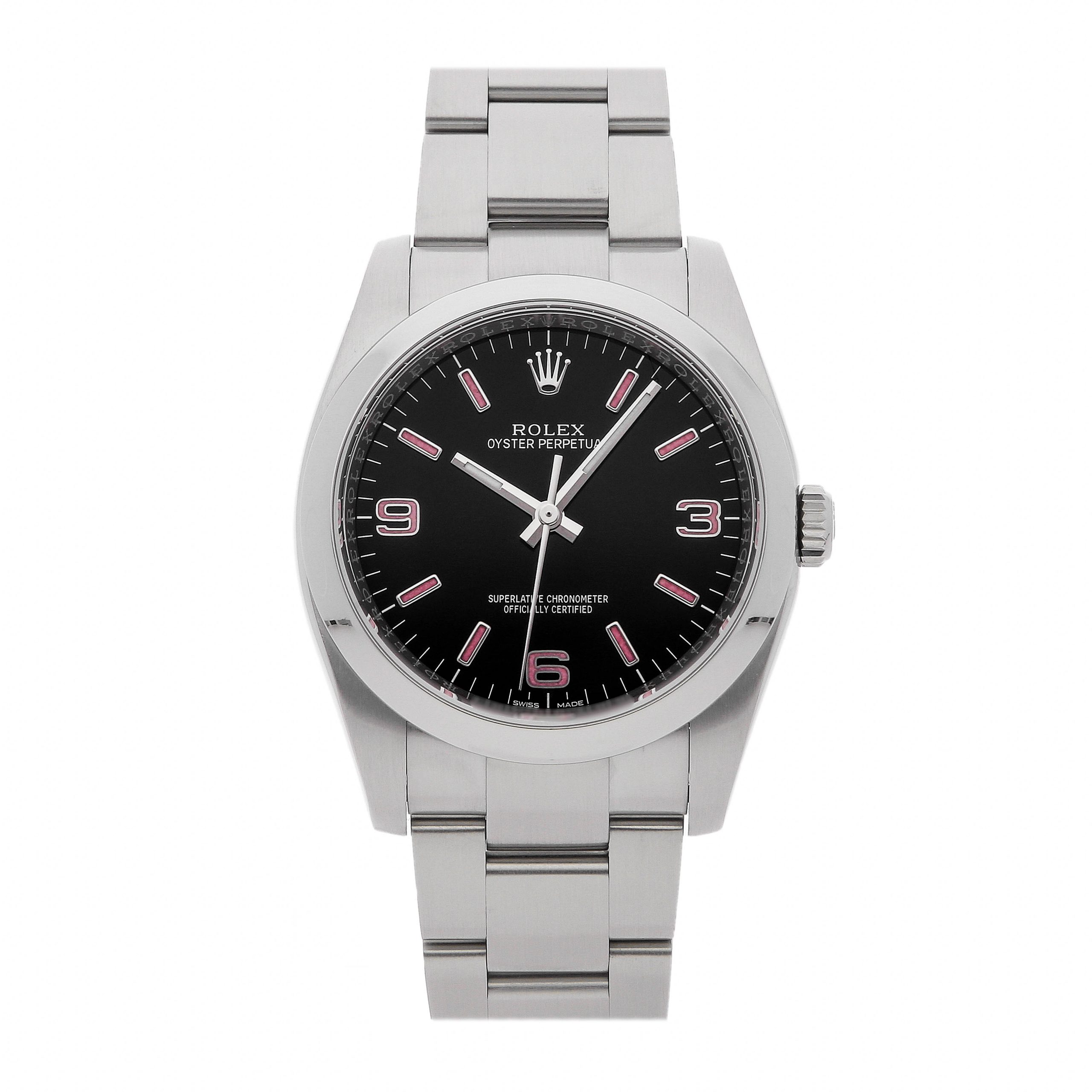 Rolex Super Clone Watch : Oyster Perpetual 116000 BLK PNK OYS