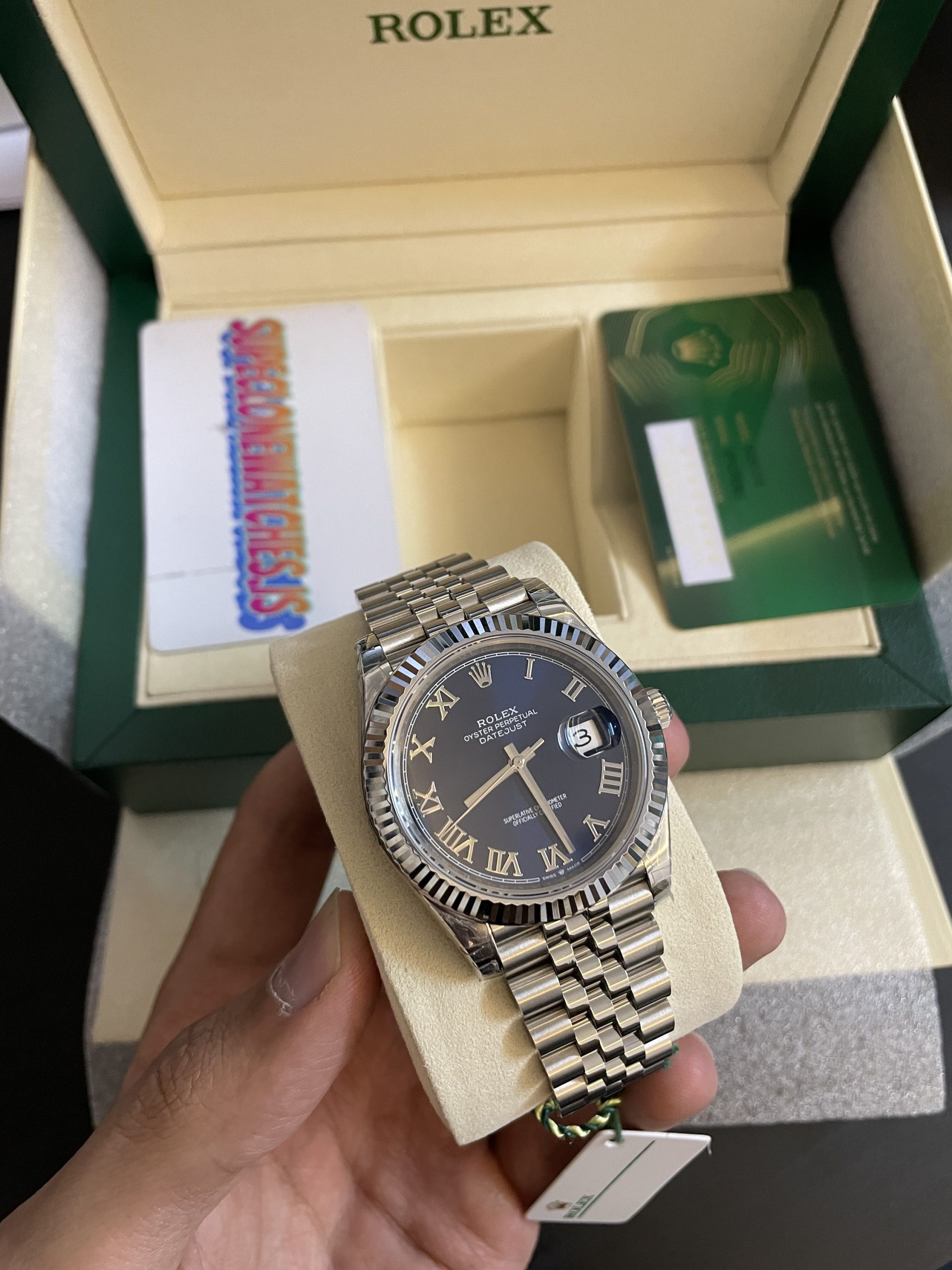 Rolex Datejust 41 Blue Dial Roman Numerals Swiss Movement High Quality Copy