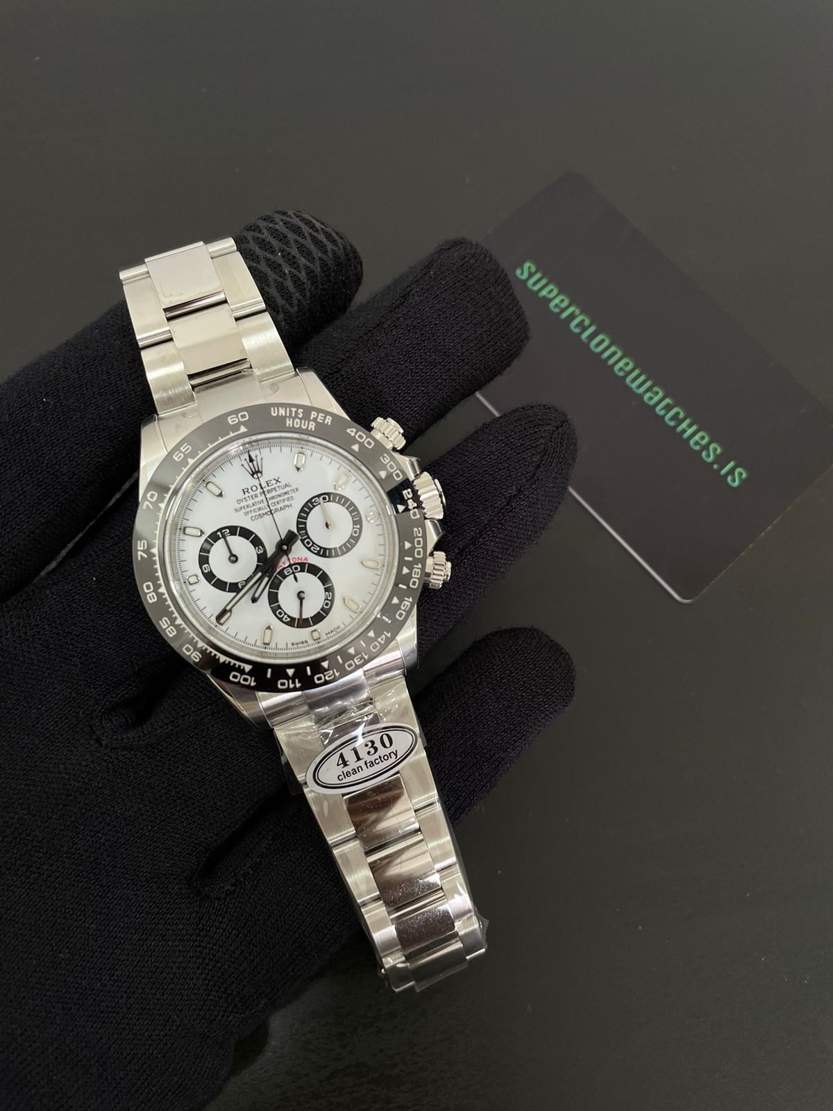 Rolex Daytona Super Clone Panda 116500LN Swiss 4130 Movement