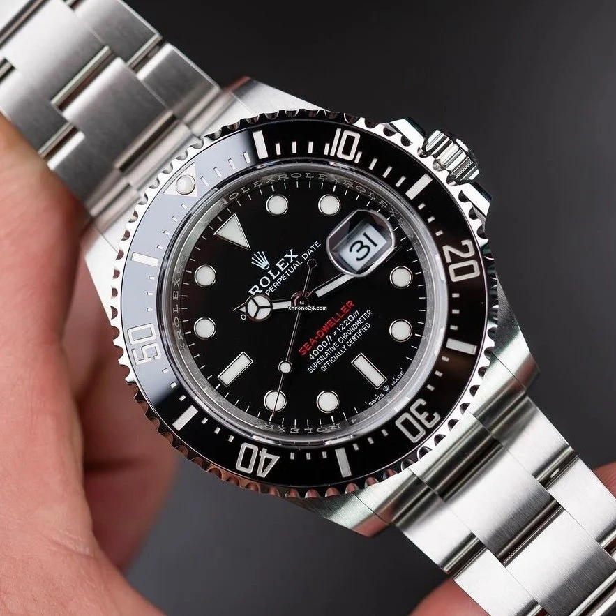 Rolex Sea-Dweller Silver Black Dial 43mm m126600-0001
