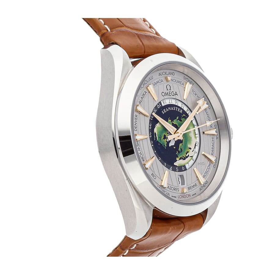 Omega Aqua Terra Co‑Axial Master Chronometer World timer Japanese Automatic Men’s Watch