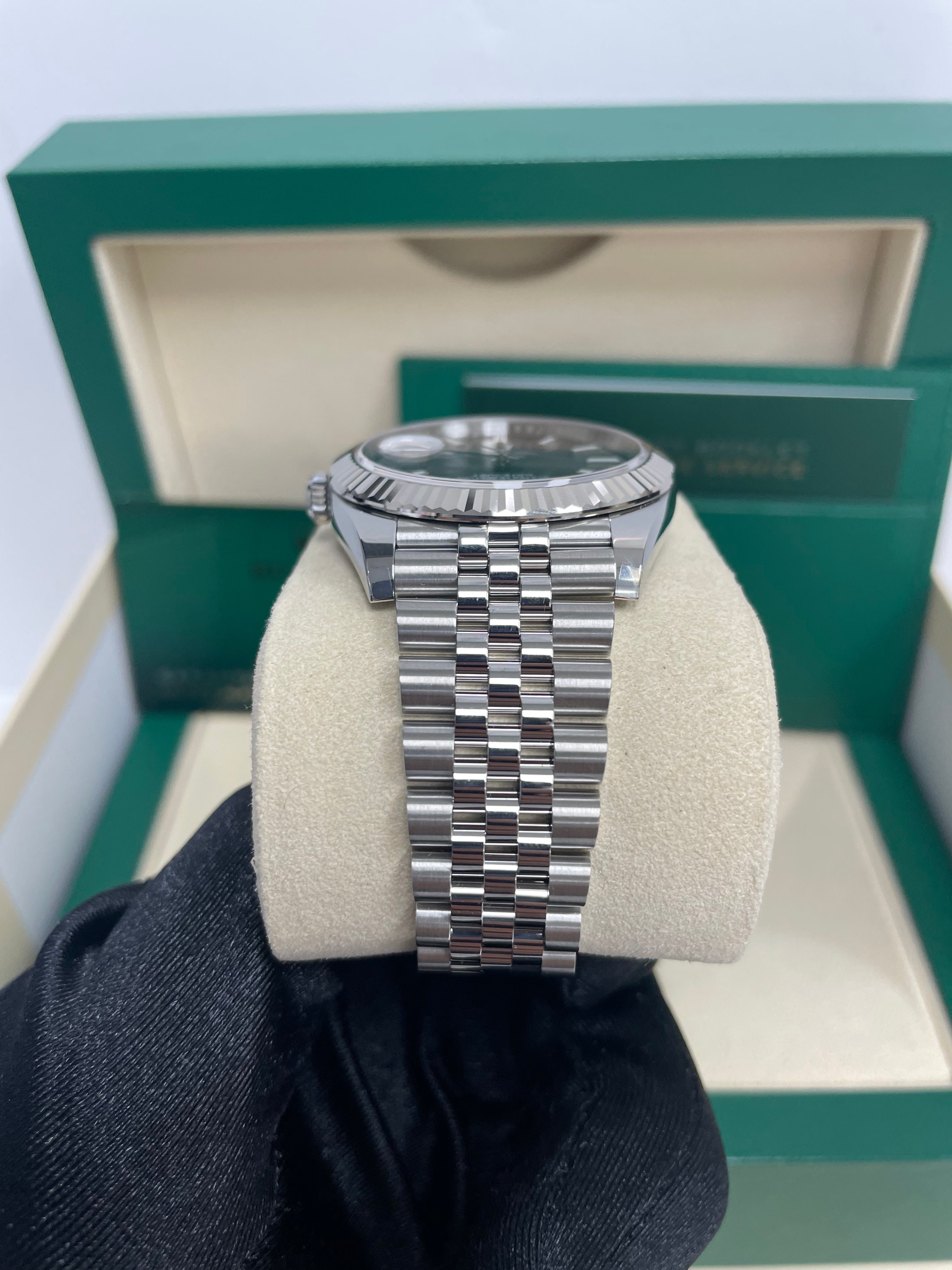 Rolex Datejust 41/ Stainless Steel & White Gold/ Dark Rhodium Index Dial/ Jubilee Bracelet (Ref# 126334)