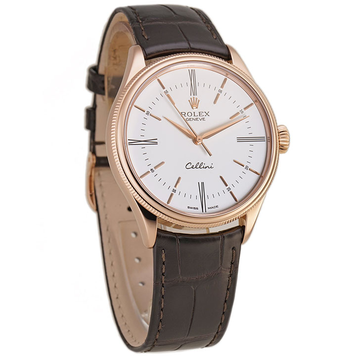 Rolex Cellini Time White Dial 39mm Luxury Men's Watch m50505-0021