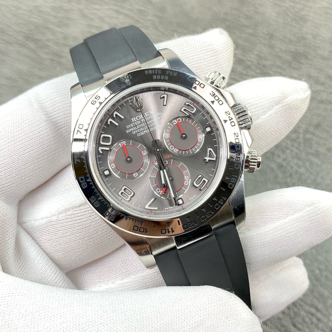 Replica Rolex Daytona 116519LN Grey Racing Dial 4130 Movement Watch