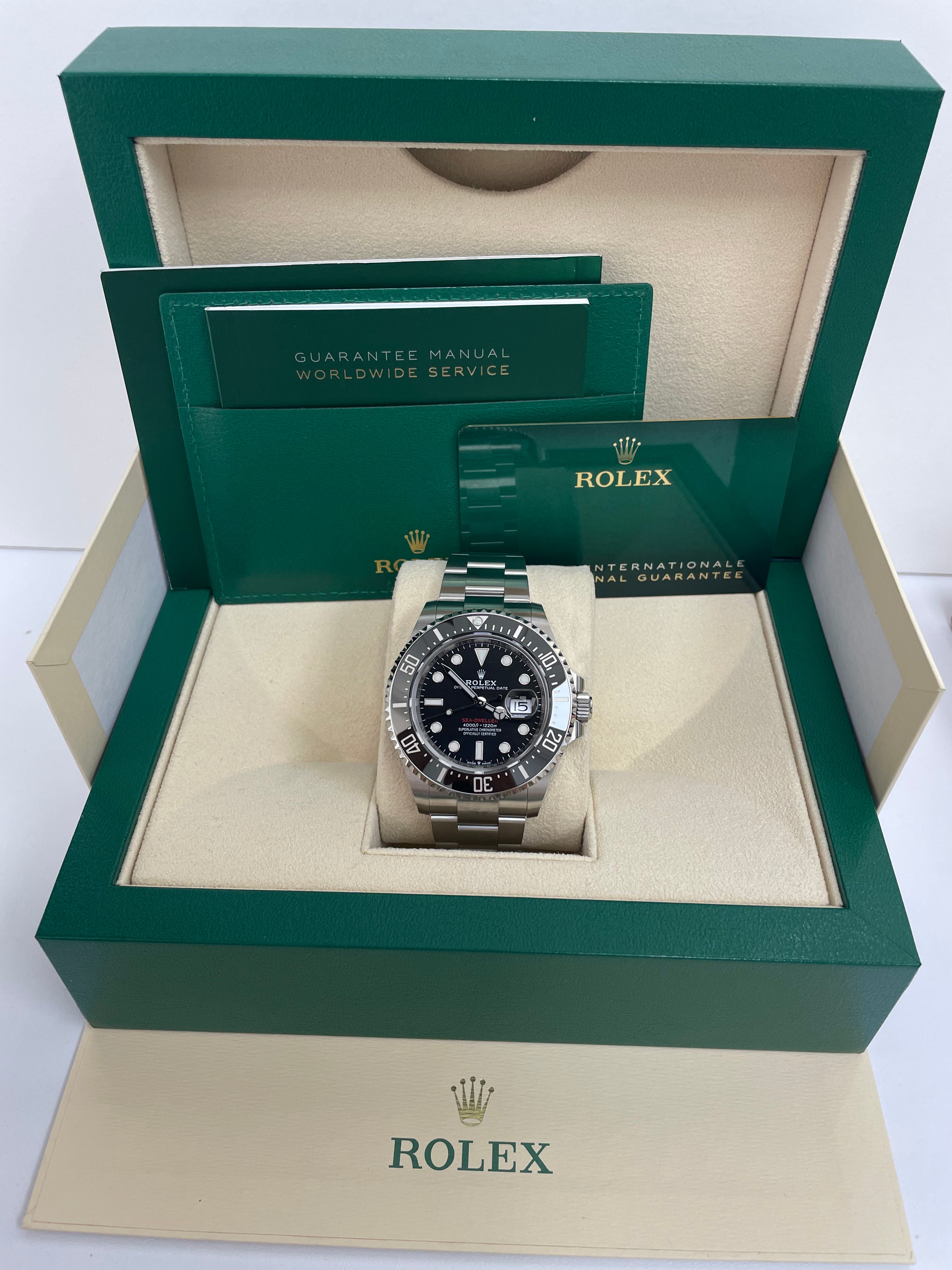 Rolex Sea-Dweller 43 Stainless Steel/ Black Dial/ Ceramic RED 50th Anniversary (Ref# 126600)
