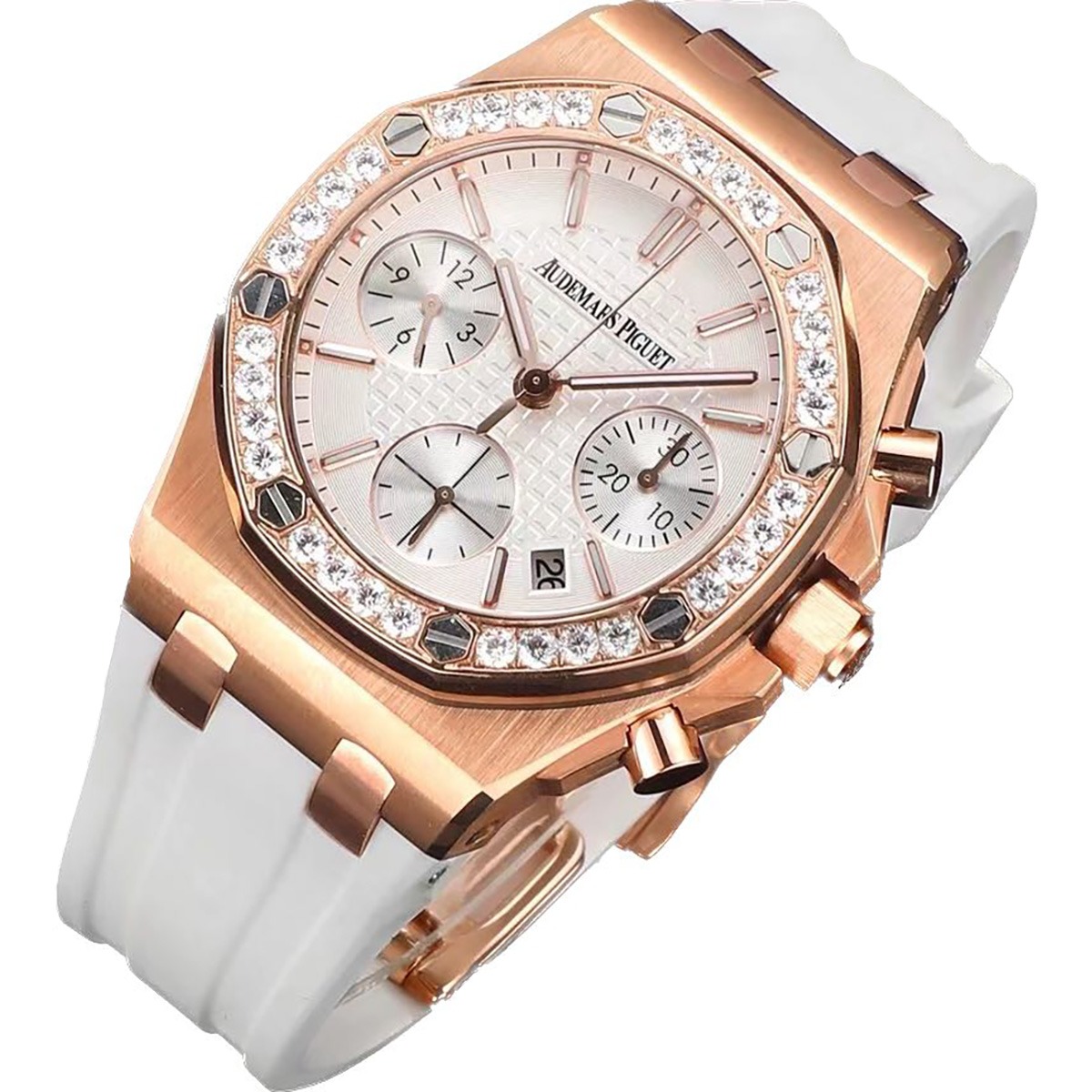 Audemars Piguet Royal Oak Offshore Chronograph 37 mm, White/Rose Gold Ref. 26231OR.ZZ.D010CA.01