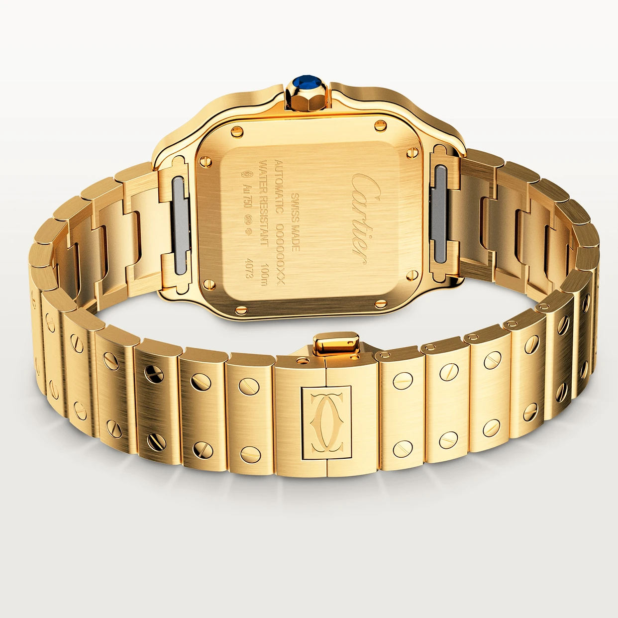 CARTIER SANTOS Gold Medium Model 35.1 mm WGSA0030
