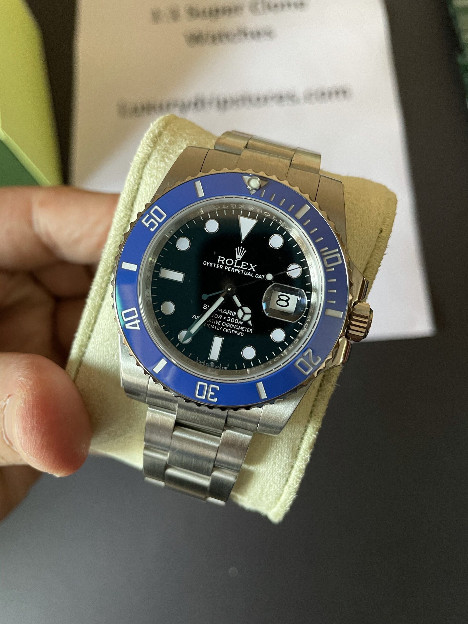 Rolex Submariner 126619LB Black Dial 3235 Blue Bezel Black DIal