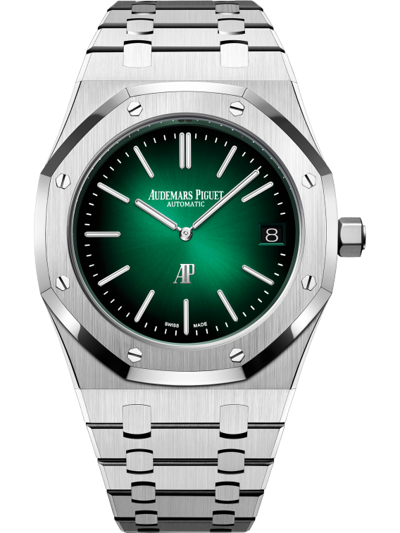 AUDEMARS PIGUET ROYAL OAK “JUMBO” Smoked Green Dial 39mm 16202PT.OO.1240PT.01