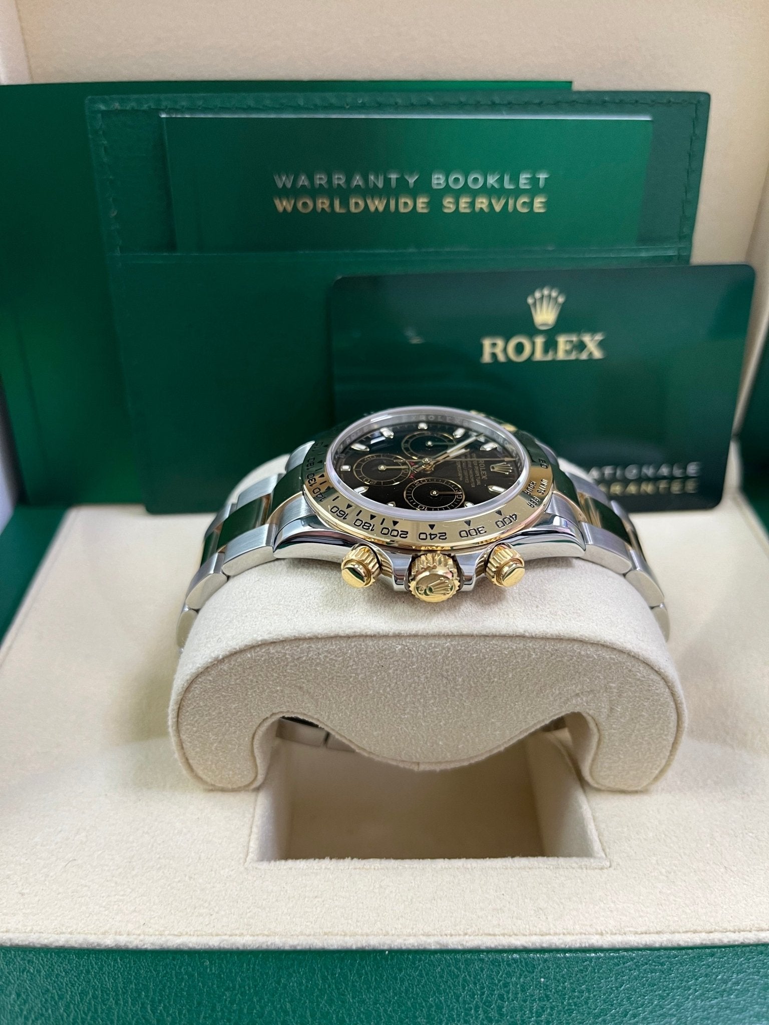 Rolex Daytona 40mm Yellow Rolesor Cosmograph - Black Index Dial (Ref# 116503)