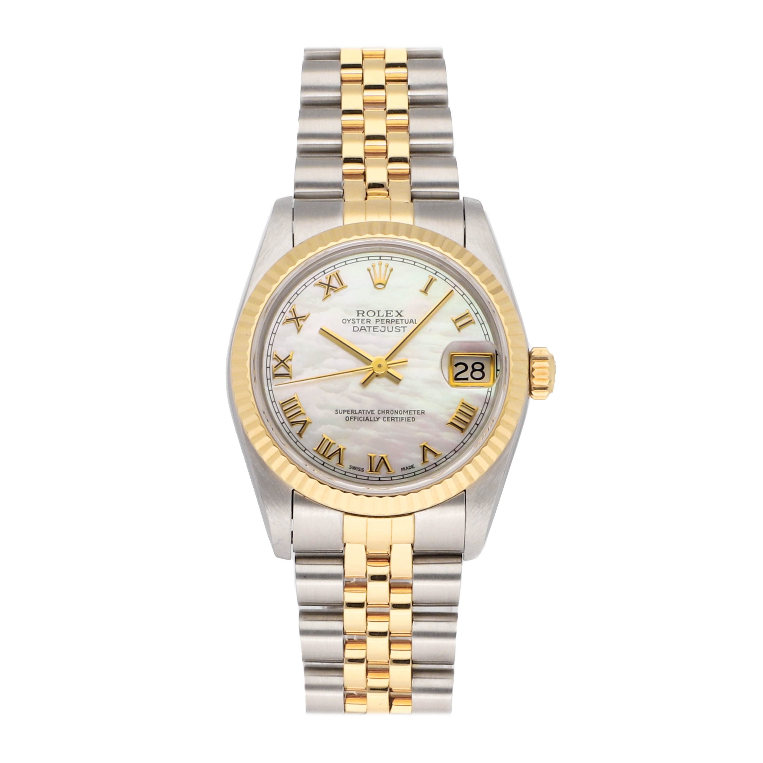 Rolex Super Clone Watch : Datejust 68273 MOP ROM JUB