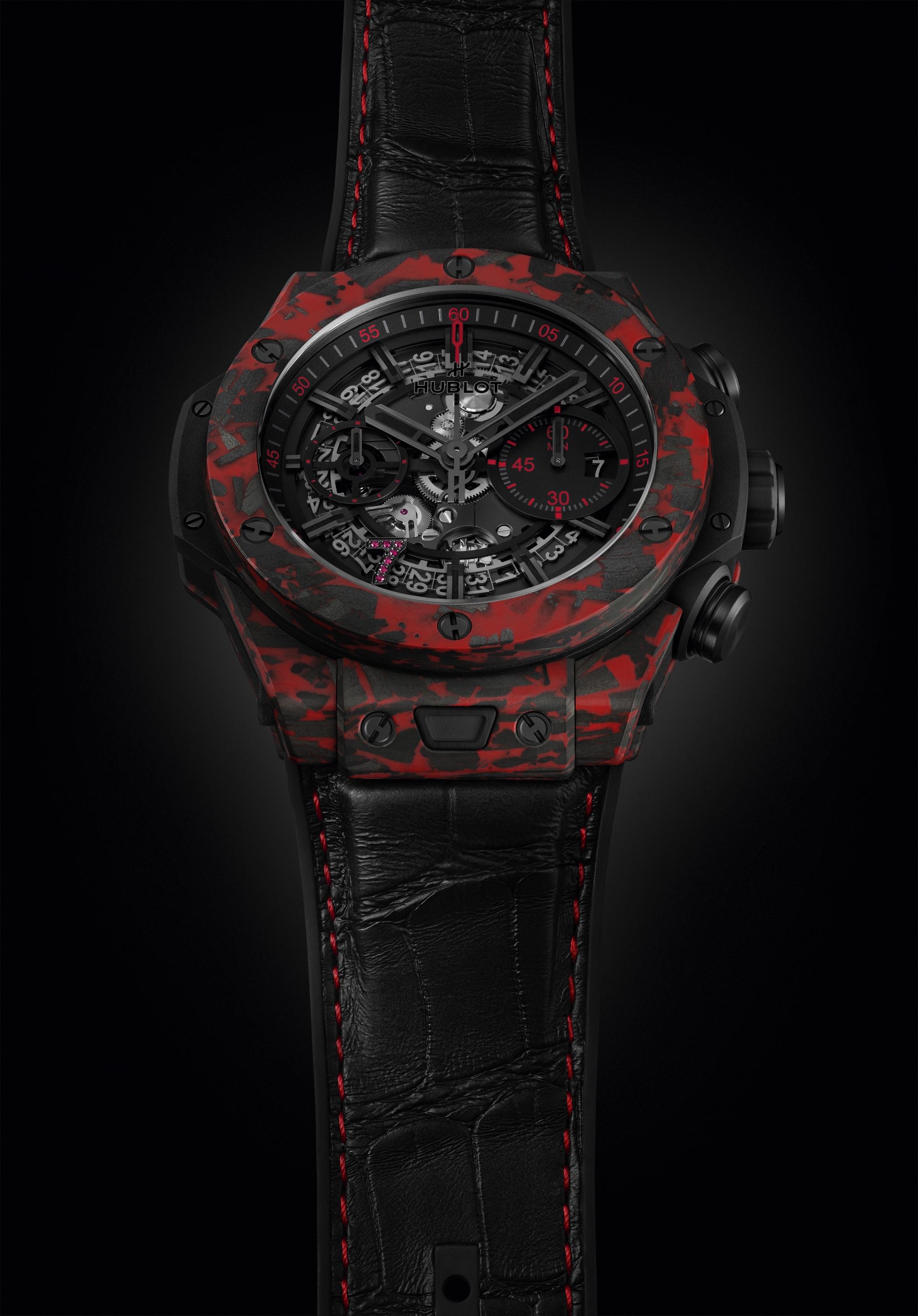HUBLOT BIG BANG UNICO RED CARBON LAS VEGAS BOUTIQUE 44MM