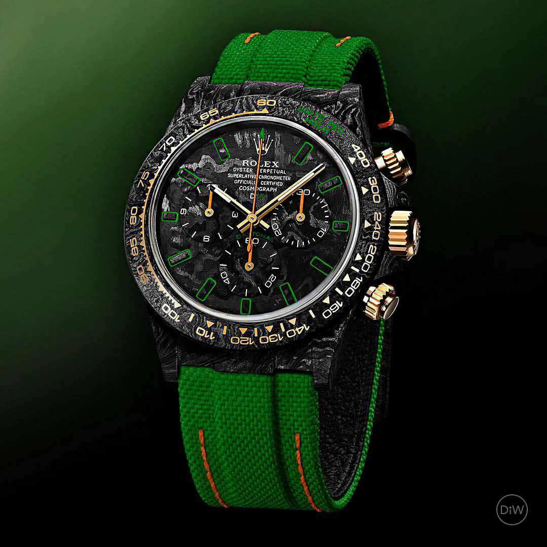 DiW Rolex Daytona “ALL CARBON LIME
