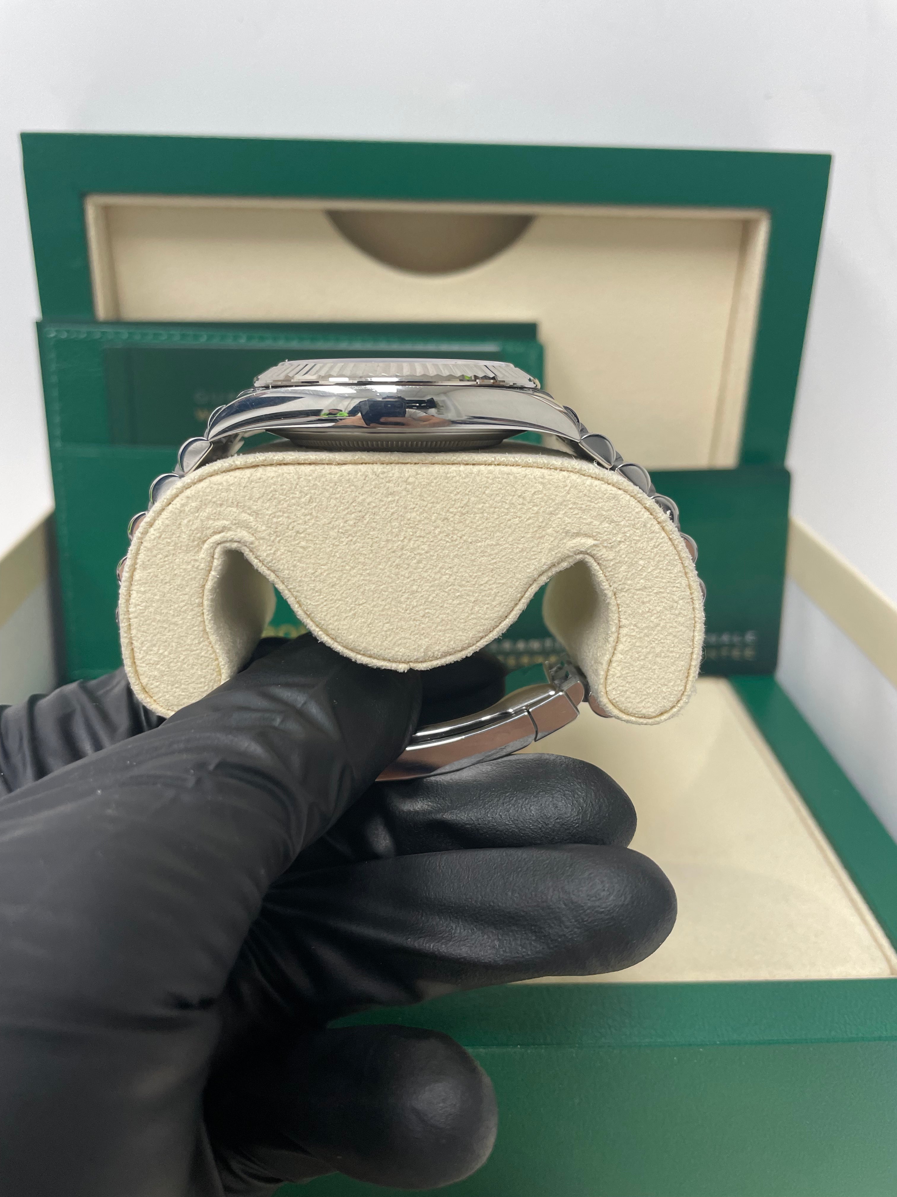 Rolex Datejust 41/ Stainless Steel & White Gold/ White Index Dial/ Fluted Bezel/ Jubilee Bracelet (Ref# 126334)