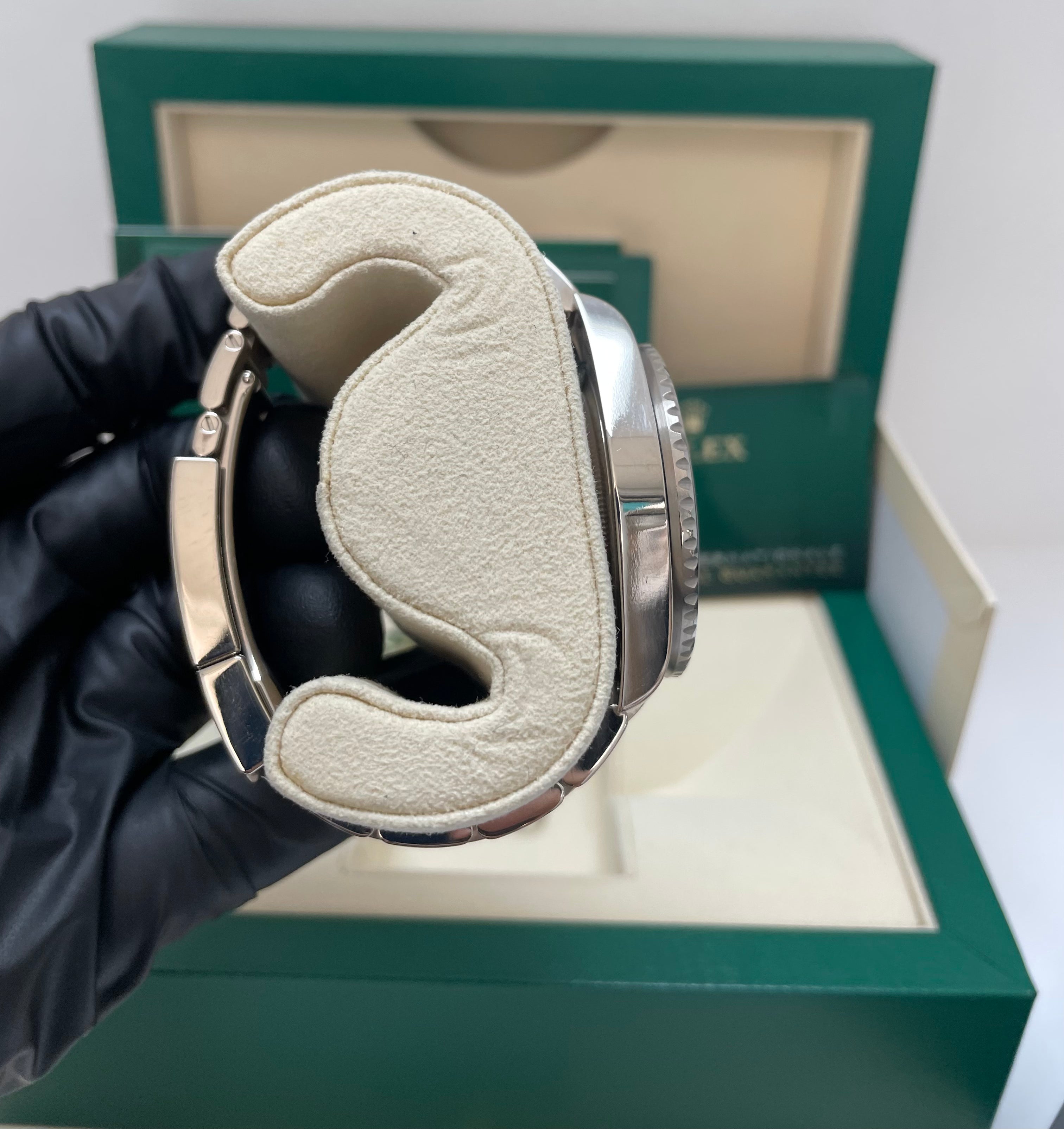 Rolex Steel GMT-Master II 40 Watch - Blue And Red Pepsi Bezel - Black Dial - Oyster Bracelet (Ref# 126710BLRO)