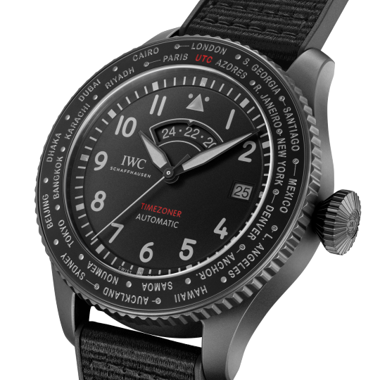 IWC PILOT'S WATCH TIMEZONER TOP GUN CERATANIUM®