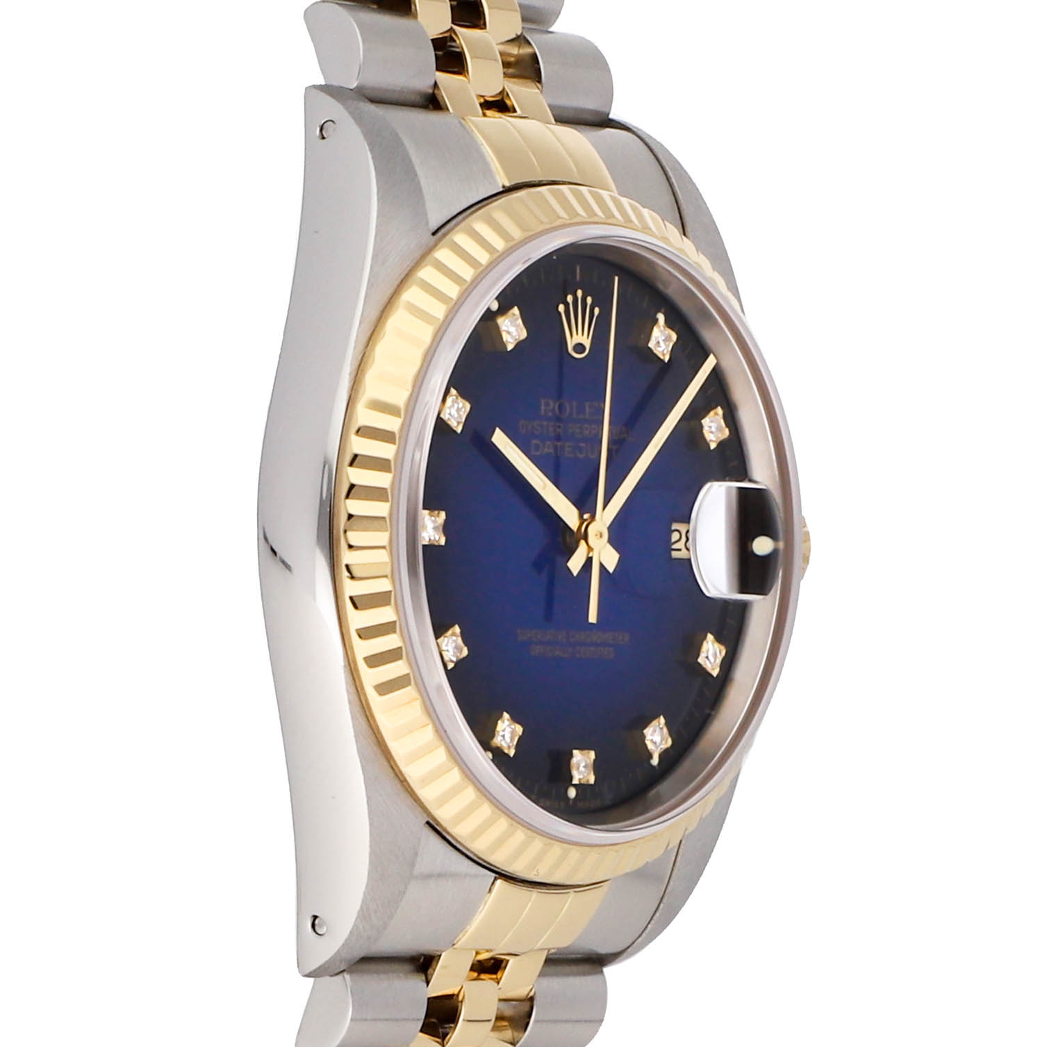 Rolex Super Clone Watch : Datejust 16233 BLU GRD SM JUB
