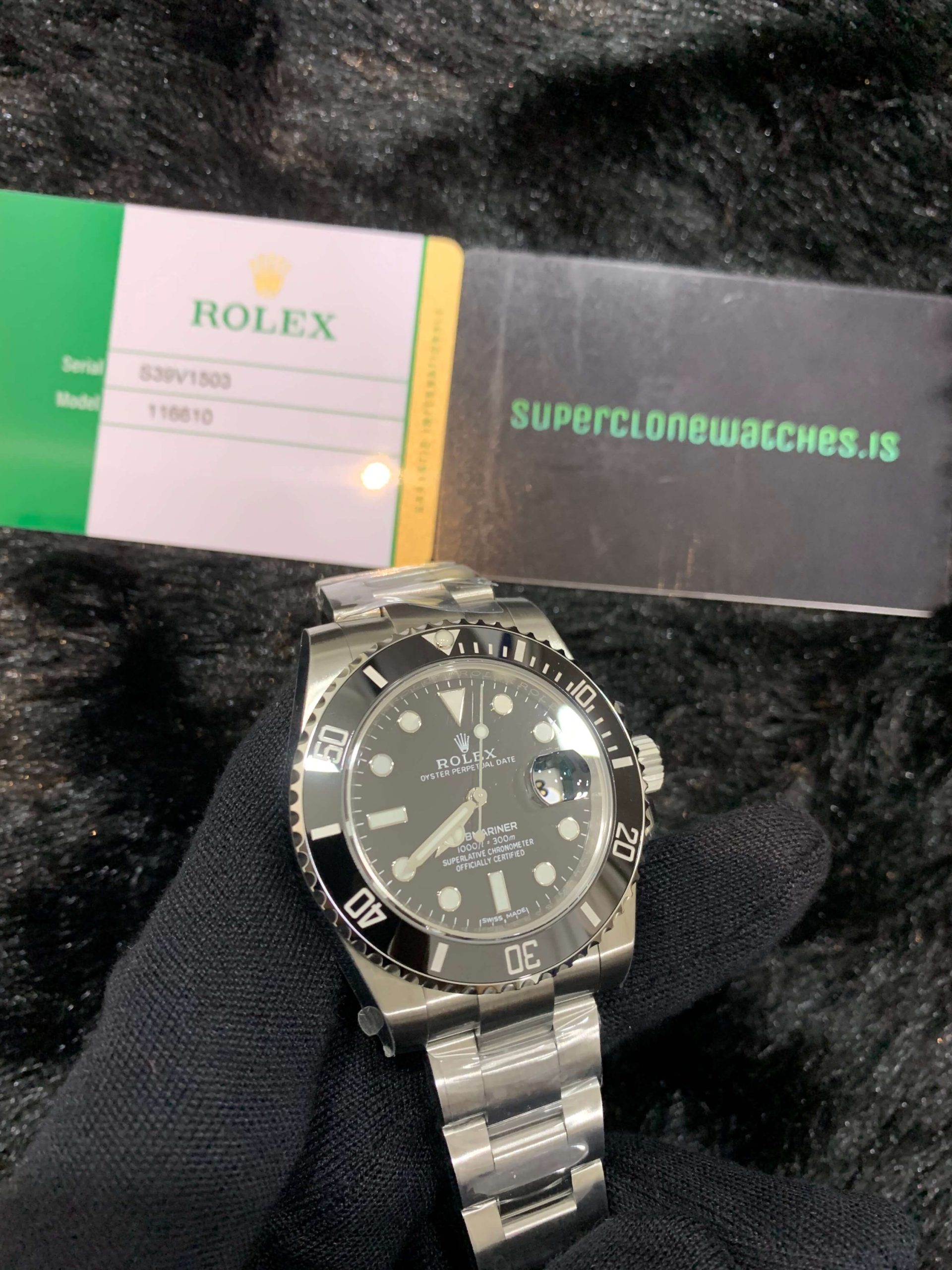 Rolex Submariner 116610 Super Clone Black Face