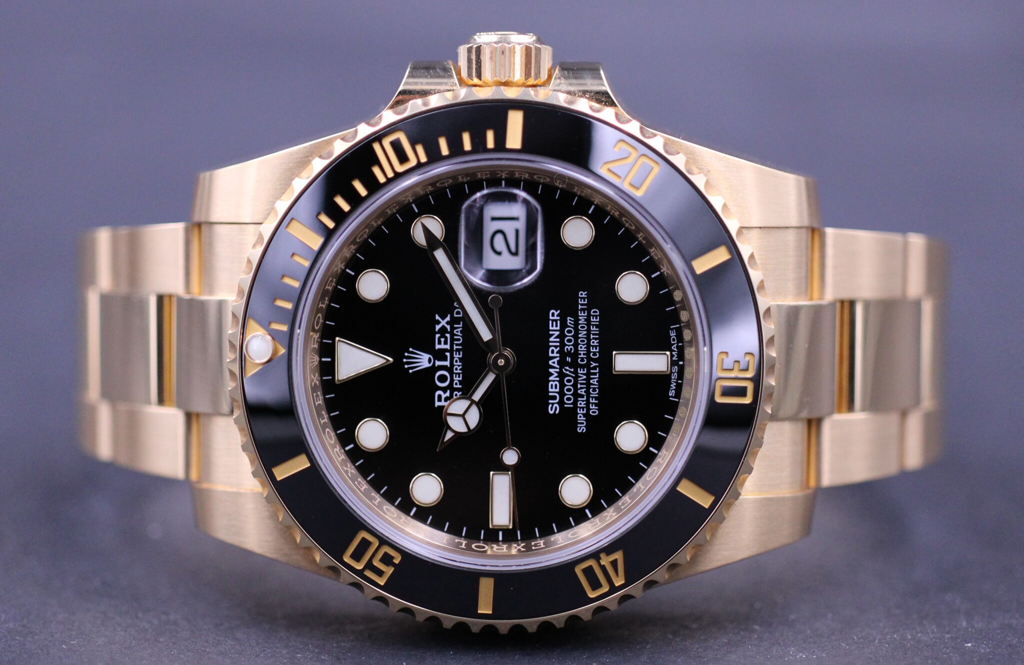 Rolex Submariner 116618LN-97208 black dial watch