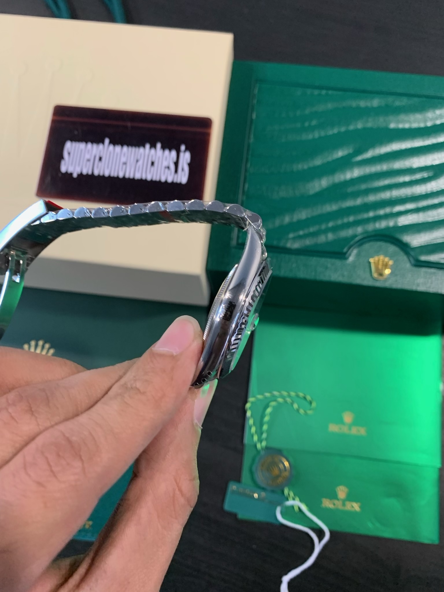 Super Clone Rolex Datejust Wimbledon 41 126334 Oystersteel Swiss 3235 Movement