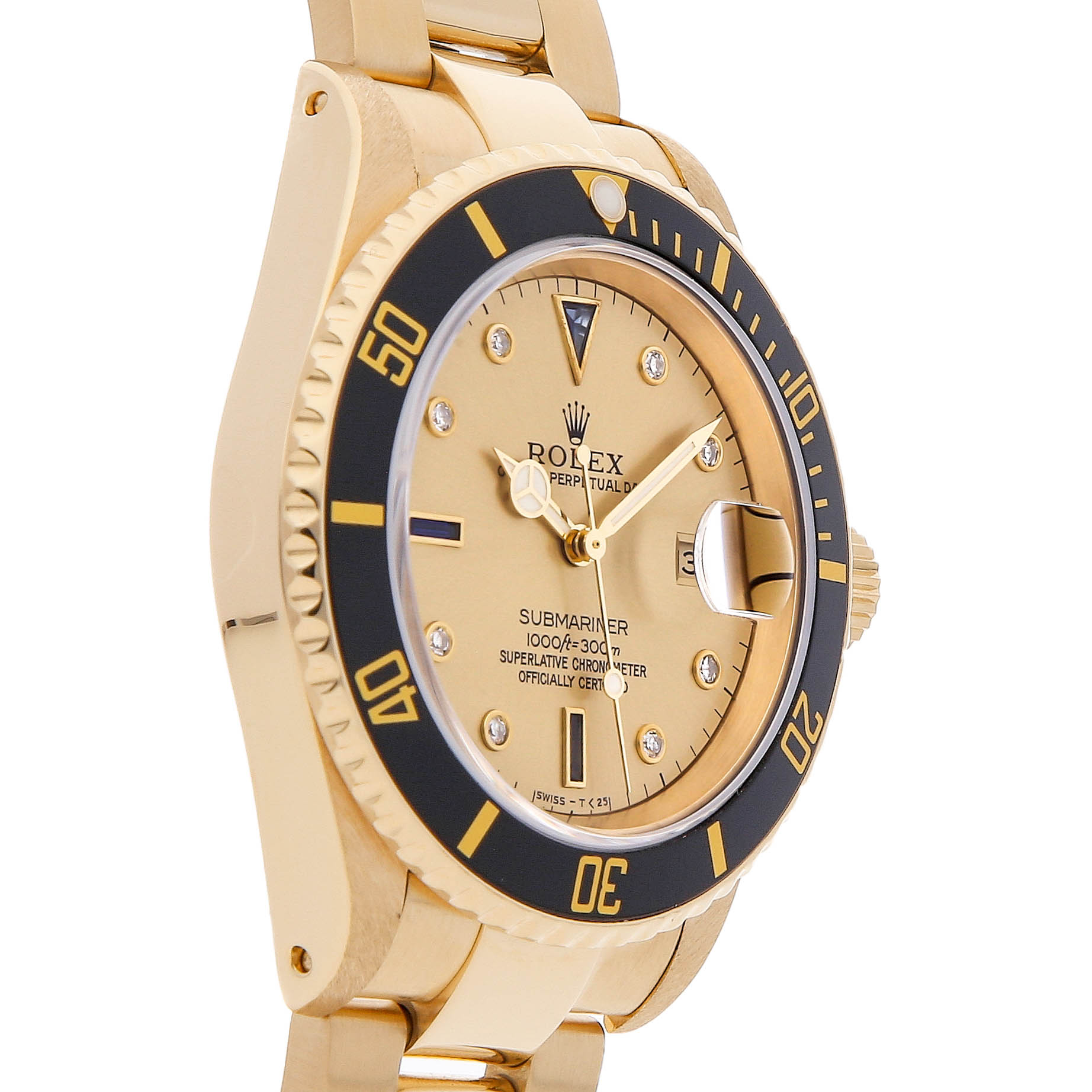 Rolex Super Clone Watch : Submariner Date 16618 CHP SER BLK OYS