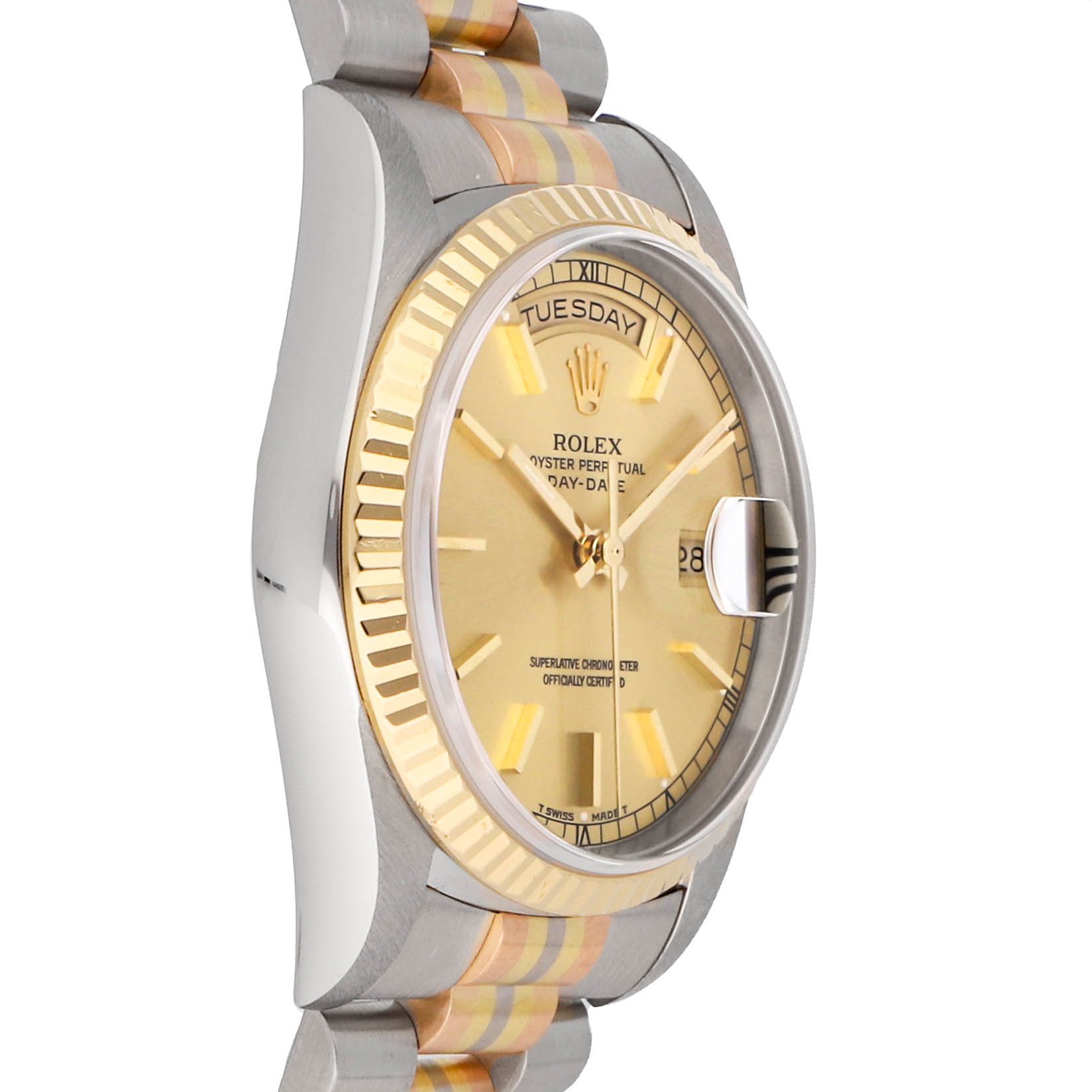 Rolex Super Clone Watch : Day-Date Tridor 18239BIC CHP IX TRI